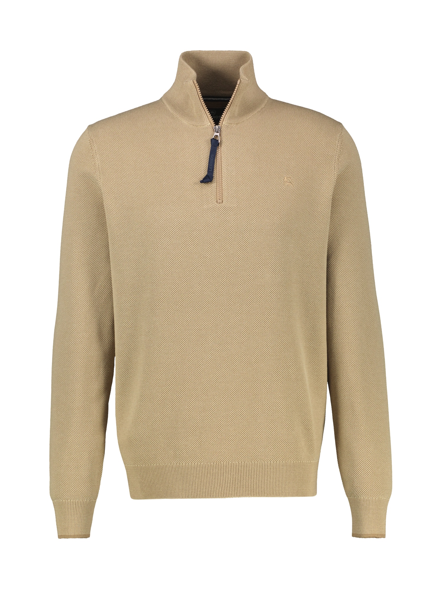 LERROS Sweatshirt »Eleganter Troyer in 2-Tone-Optik aus Baumwollstrickgewebe«
