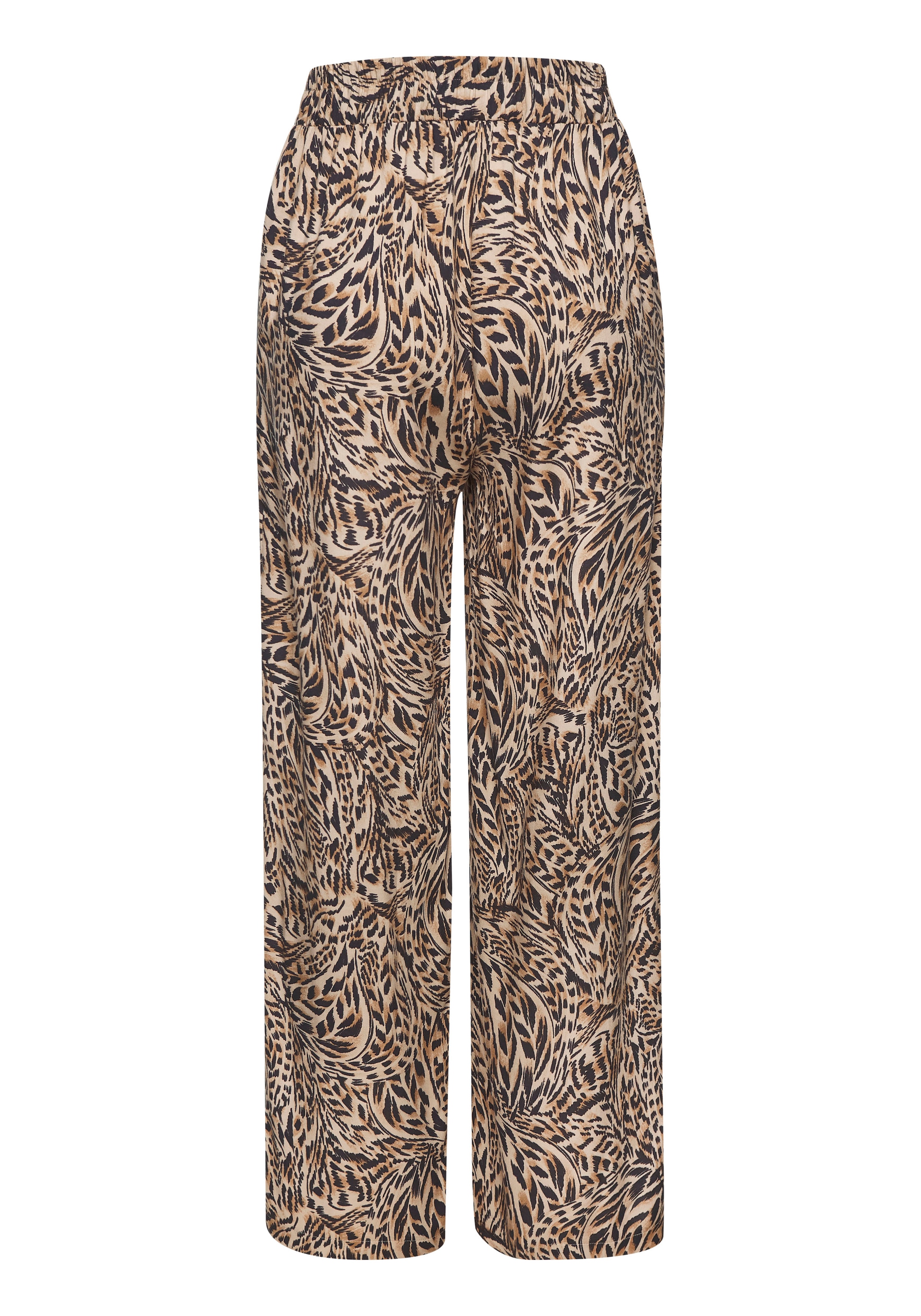Buffalo Palazzohose, aus gewebter Viskose, Stoffhose mit Taschen und Gürtel, Sommerhose