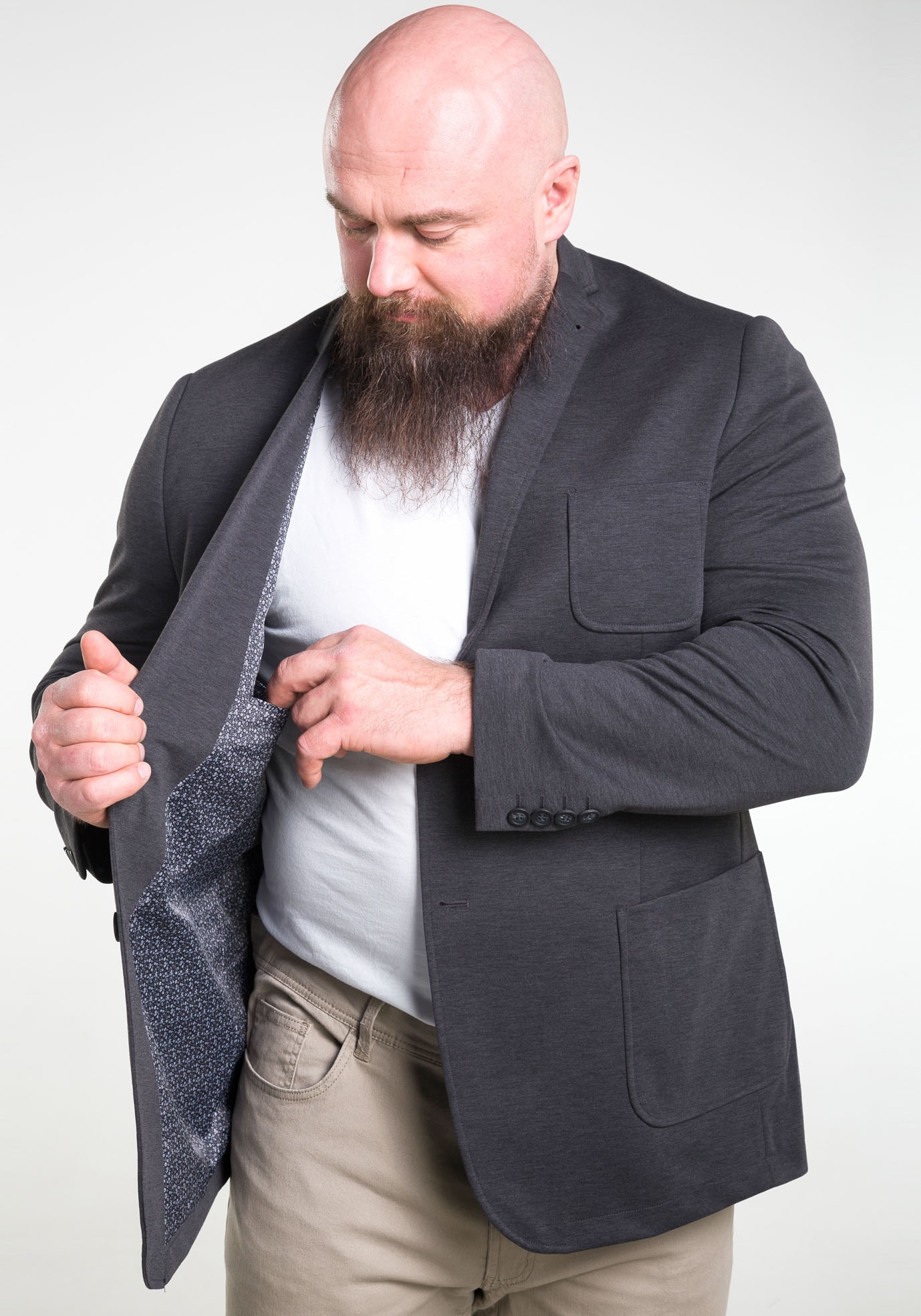 Man's World Jerseysakko »Grosse Grössen«