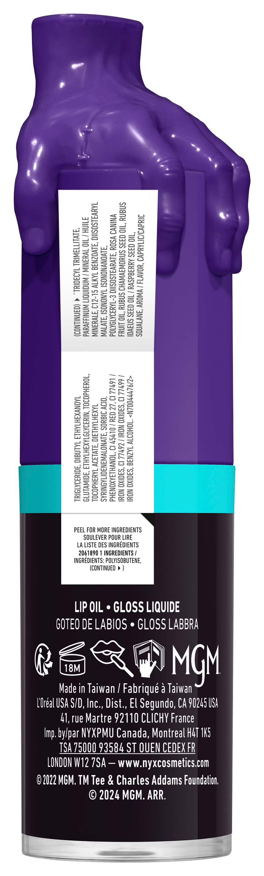 NYX PROFESSIONAL MAKEUP Lipgloss »WEDNESDAY MYSTERY LIP OIL« besonders glänzendes Finish, schimmernde Textur