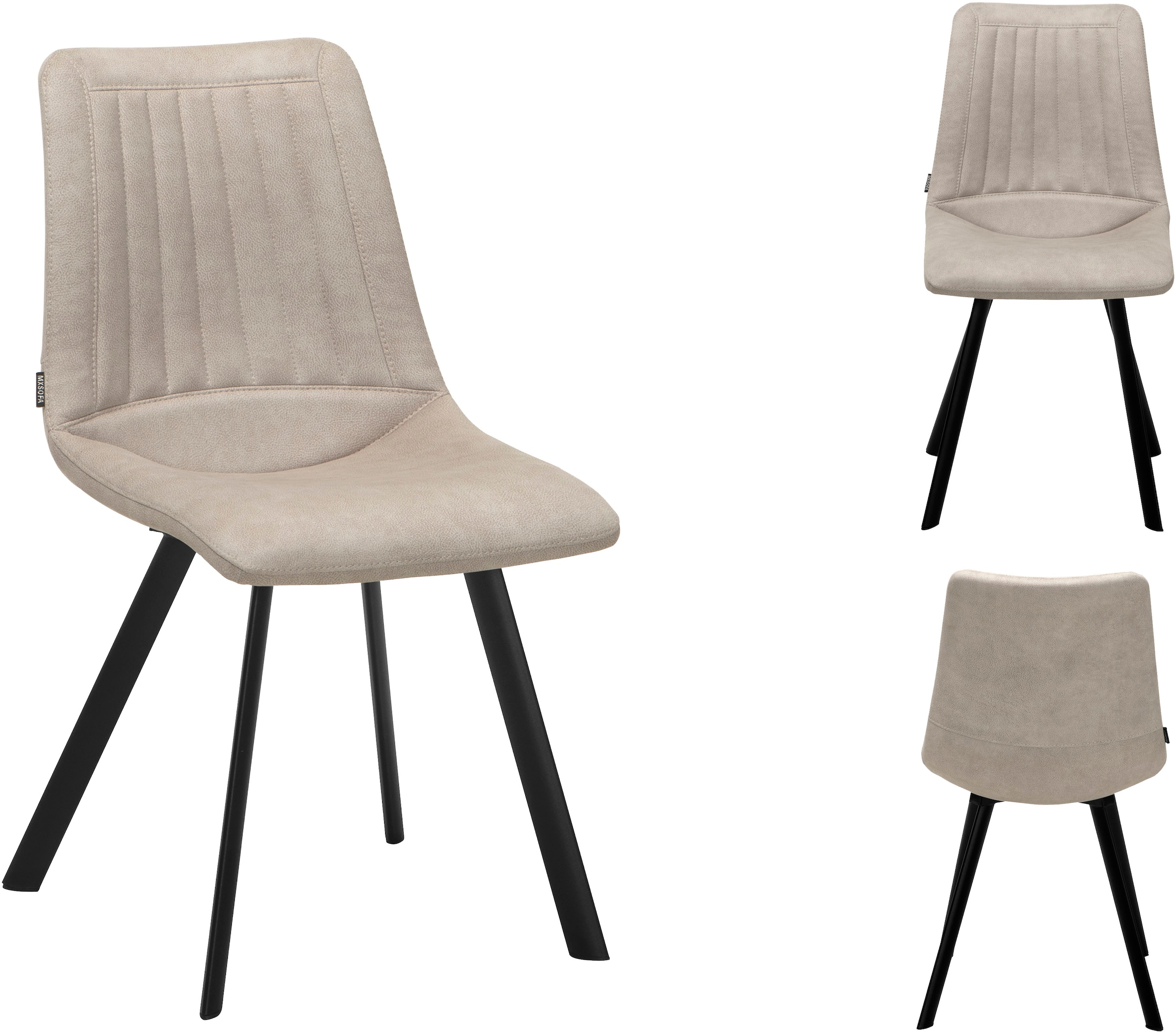 OMG Design Esszimmerstuhl »Pluto« (Set) 1 Stk.pflegeleichte Microfaser, Lederoptik