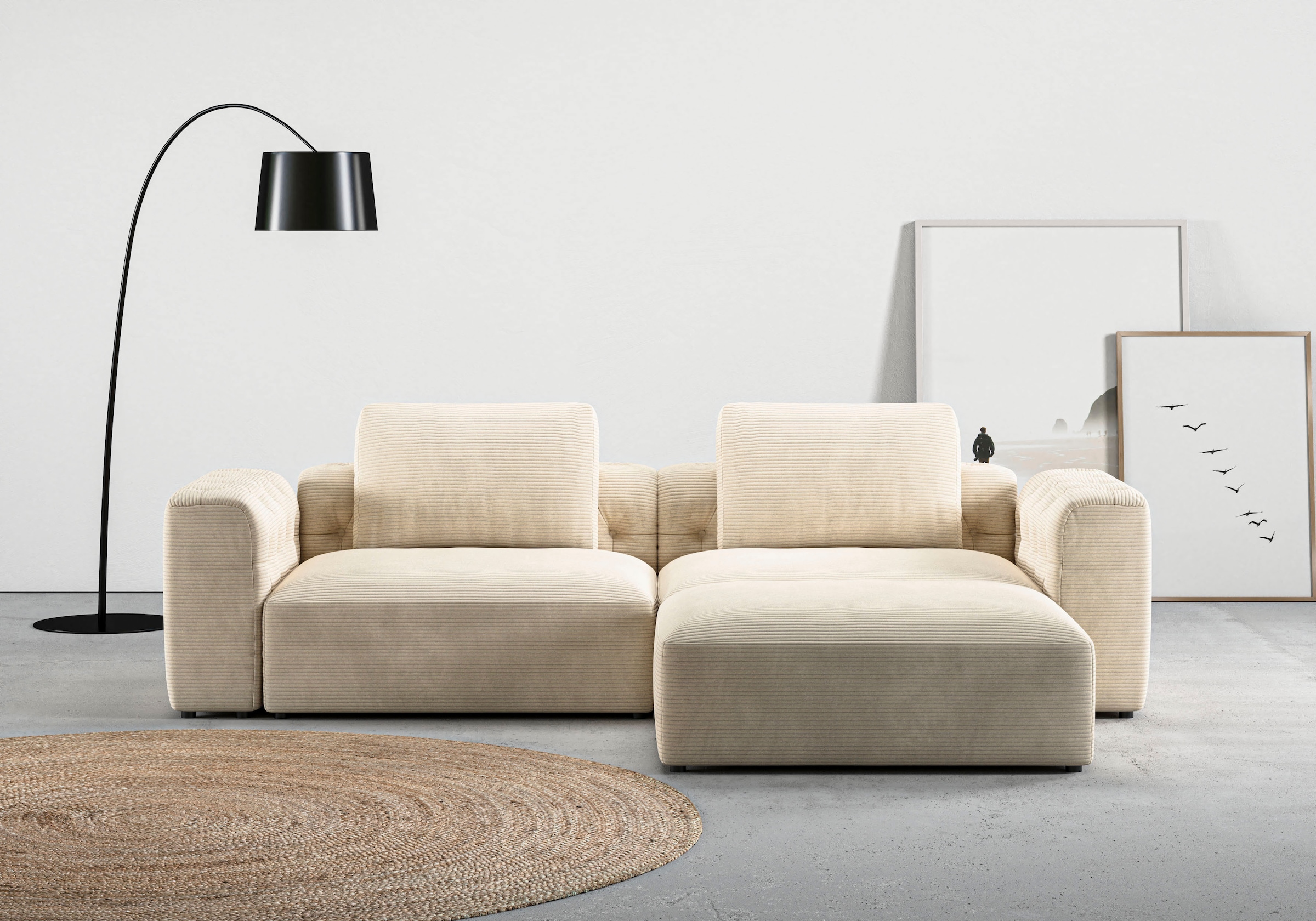 Ecksofa »Cushid L-Form«, Modulset, bestehend aus 3 Teilen