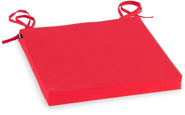 H.O.C.K., Stuhlkissen »Classic Uni Outdoor« wasser- und schmutzabweisend, rot + unifarben, Polyacryl, B/L: 40 cm x 40 cm - 1 Stk.