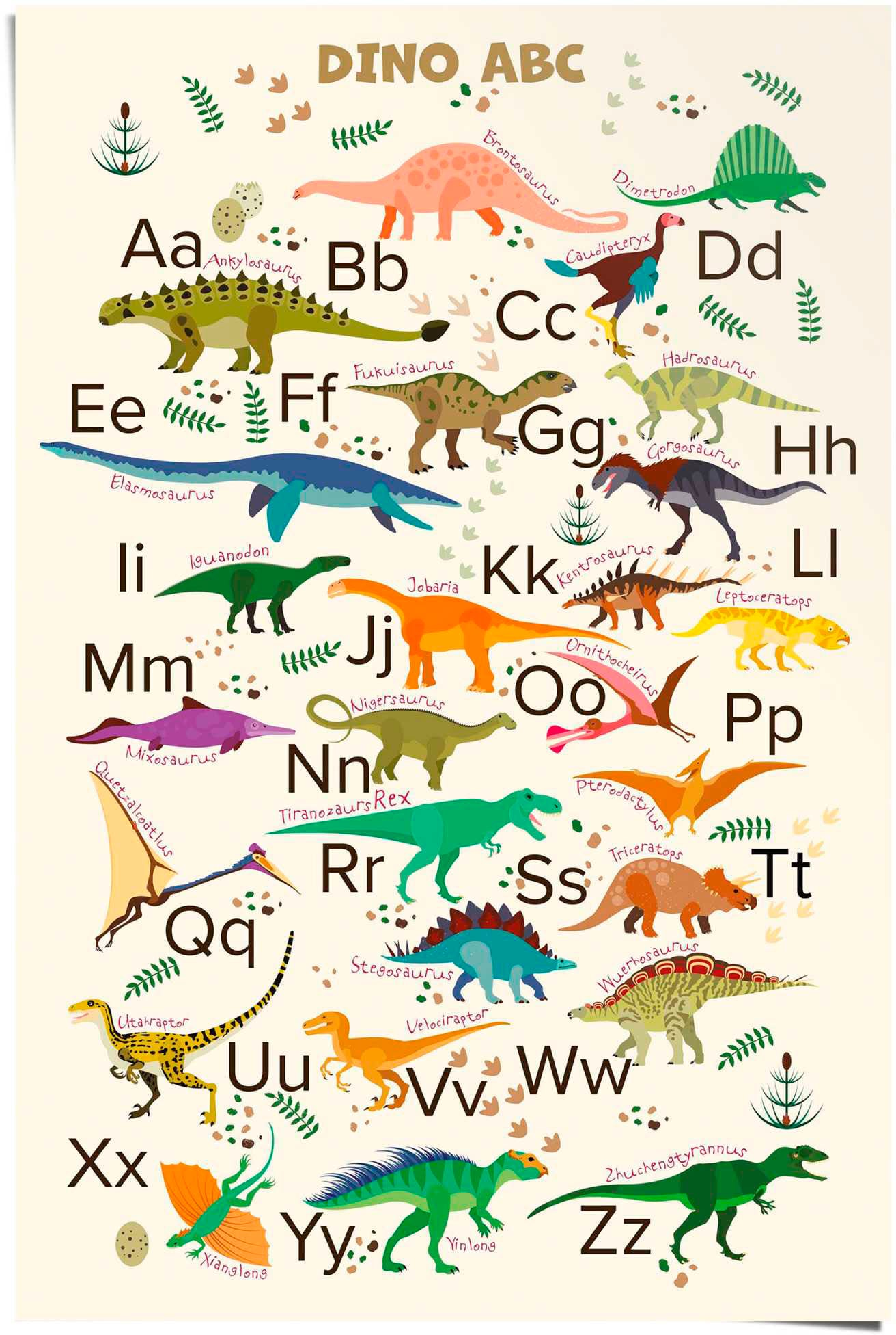 Reinders Poster "Dino ABC"