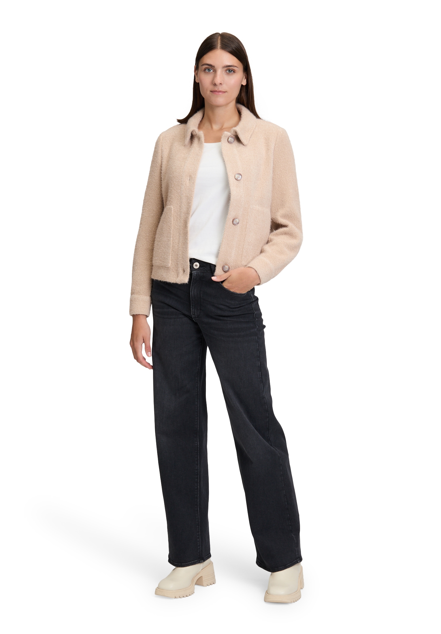 Cartoon Jackenblazer »Casual-Jacke mit aufgesetzten Taschen«