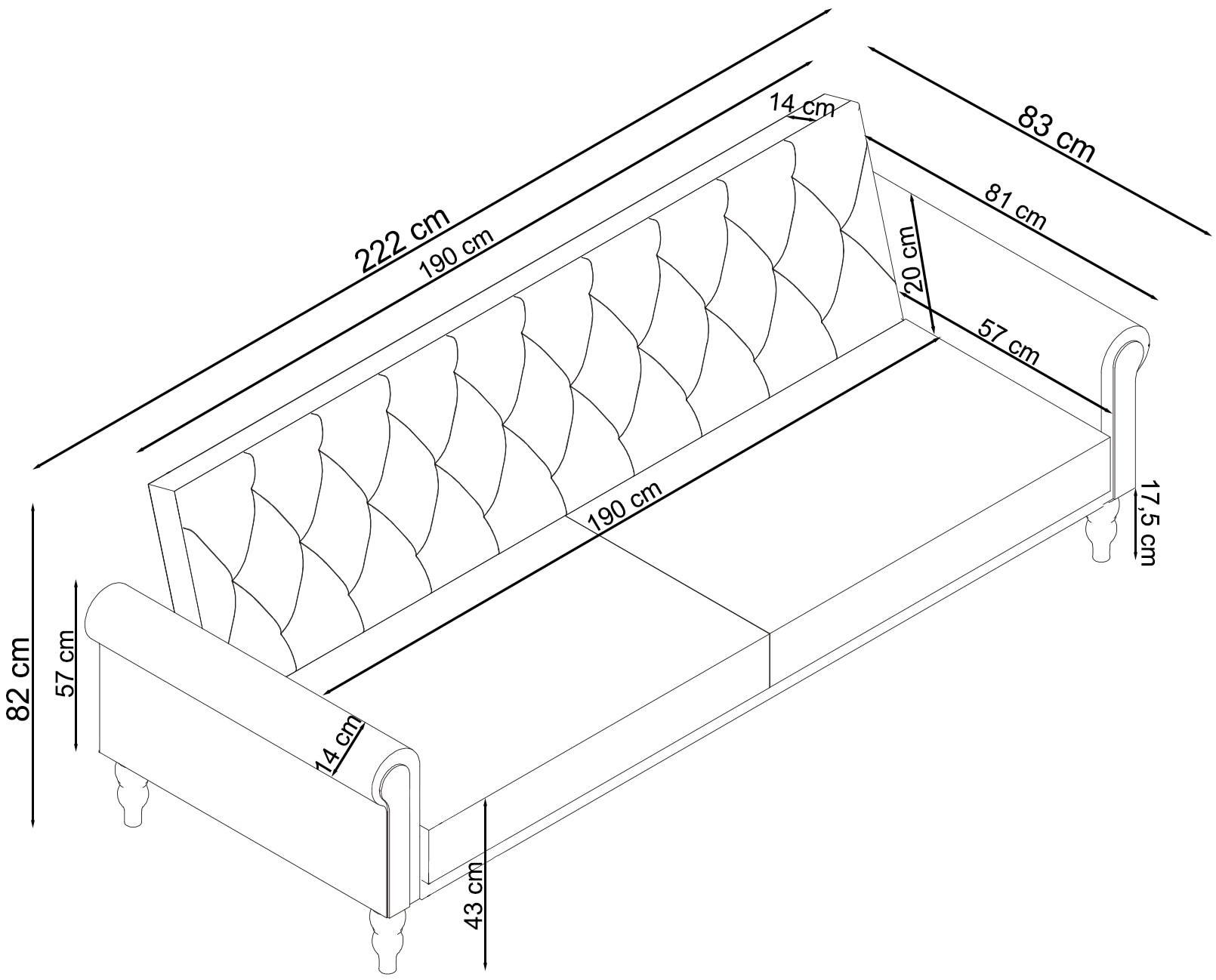 Dorel Home Schlafsofa »Tyne«