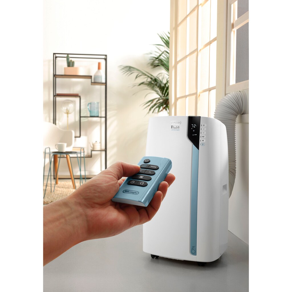 De'Longhi 3-in-1-Klimagerät »Pinguino PAC EX UV-Carelight«, Mobile Klimaanlage mit UV-C Filter zur Luftreinigung, für Räume bis 120 m³