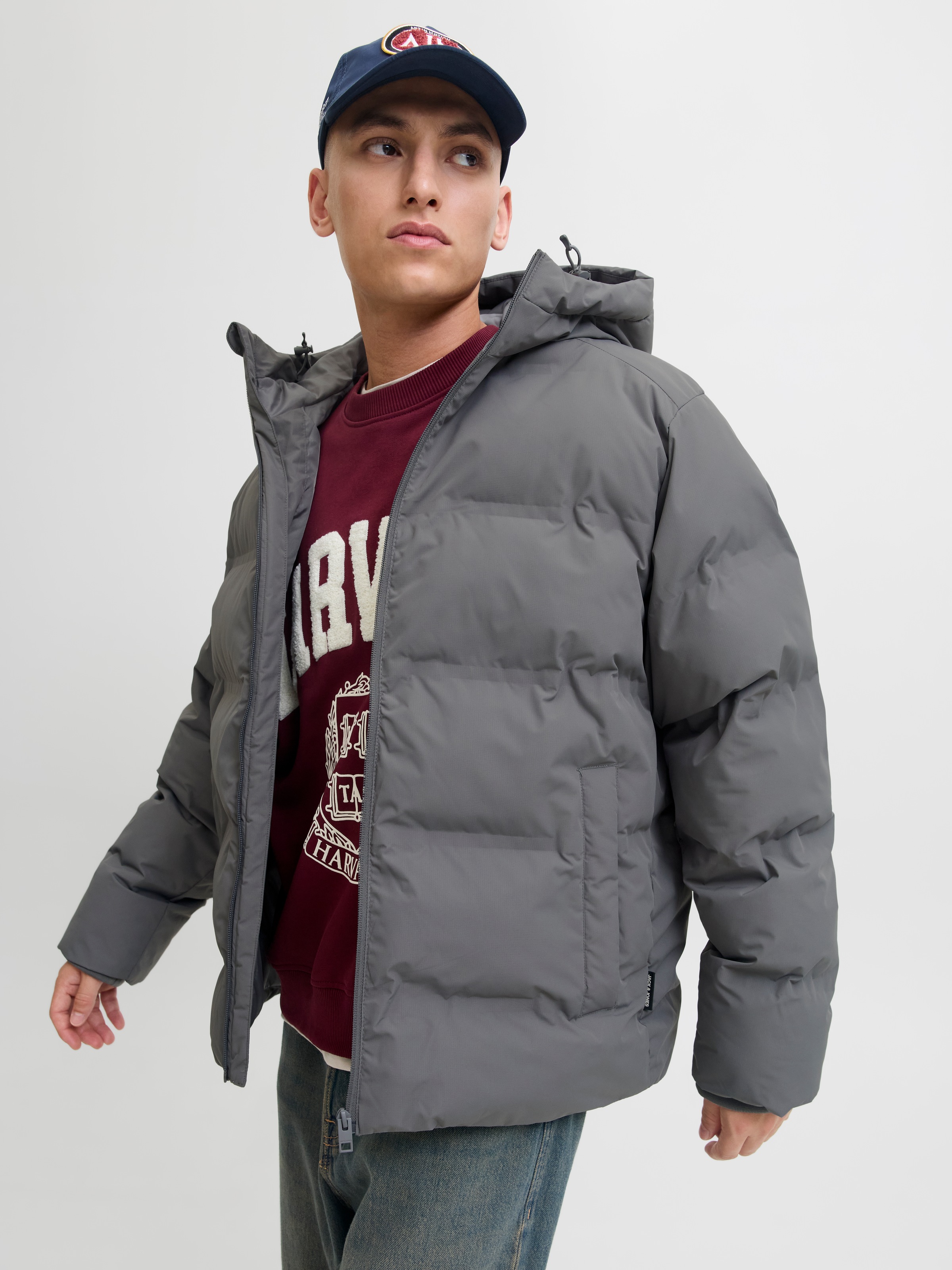 Jack & Jones Steppjacke »JJESOHO PUFFER HOOD SN« mit Kapuze