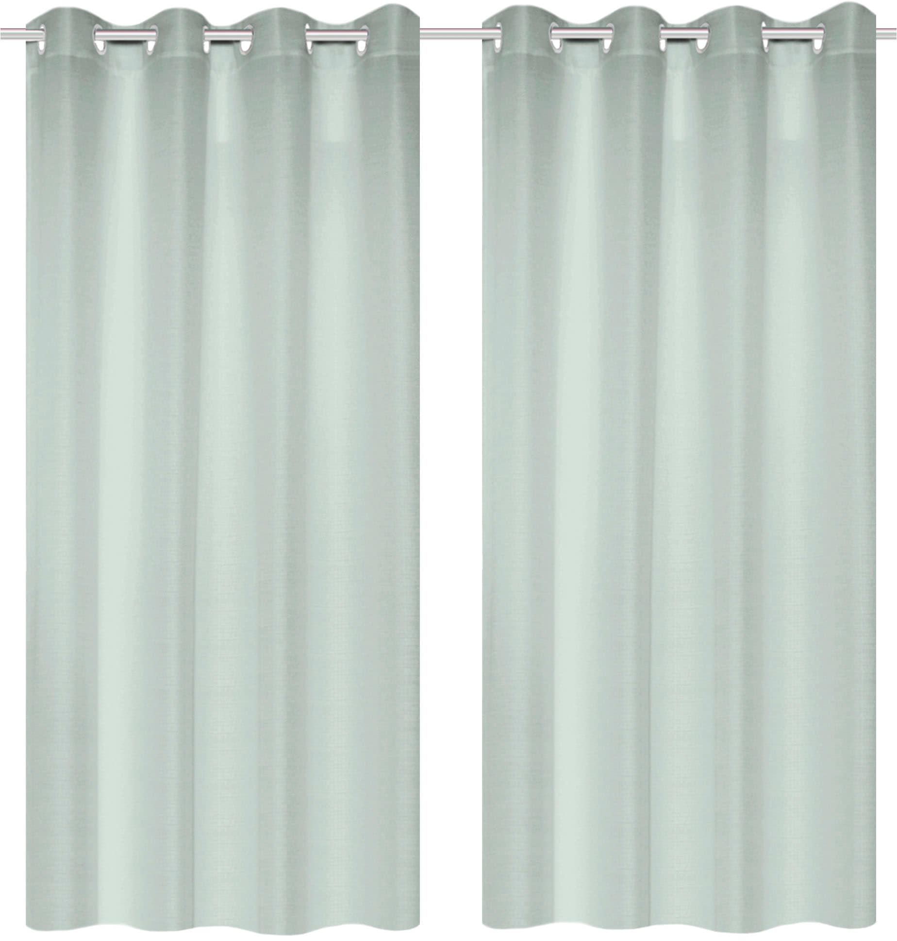 Home Basics Vorhang »BENOGA 2er SET« Ösen 2 Stk. tlg. SET, Ösenschal, Uni, Dekostruktur