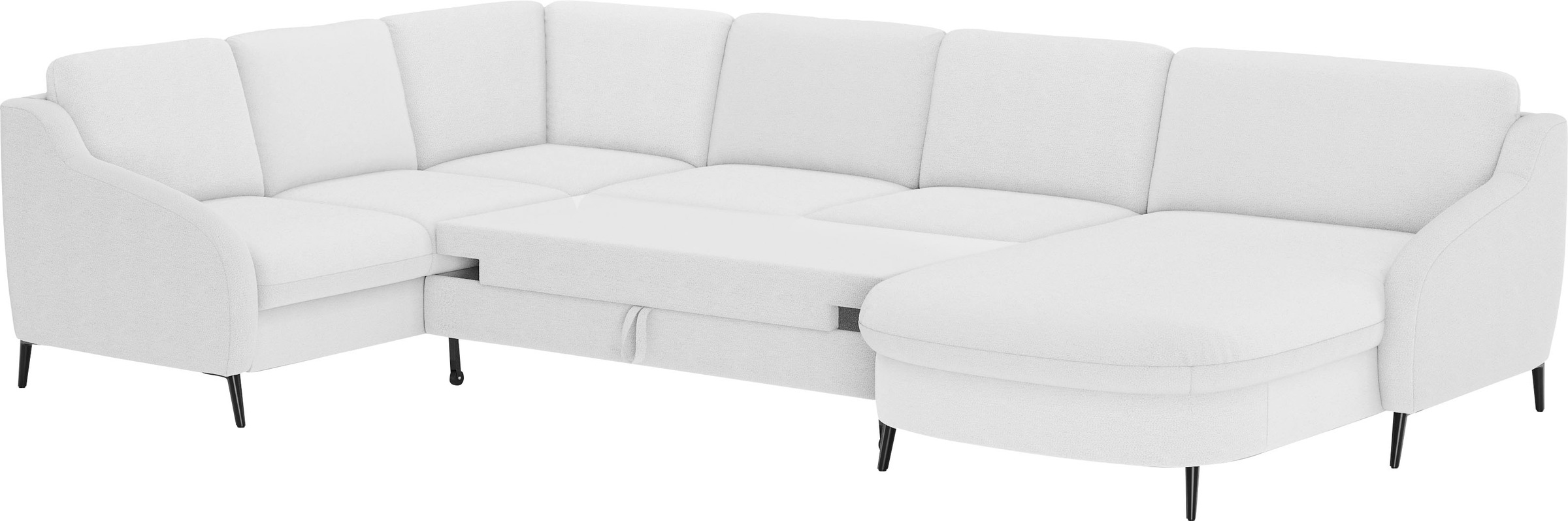 sit&more Wohnlandschaft »Soul U-Form«, wahlweise mit Bettfunktion und Bettkasten oder Schubkasten