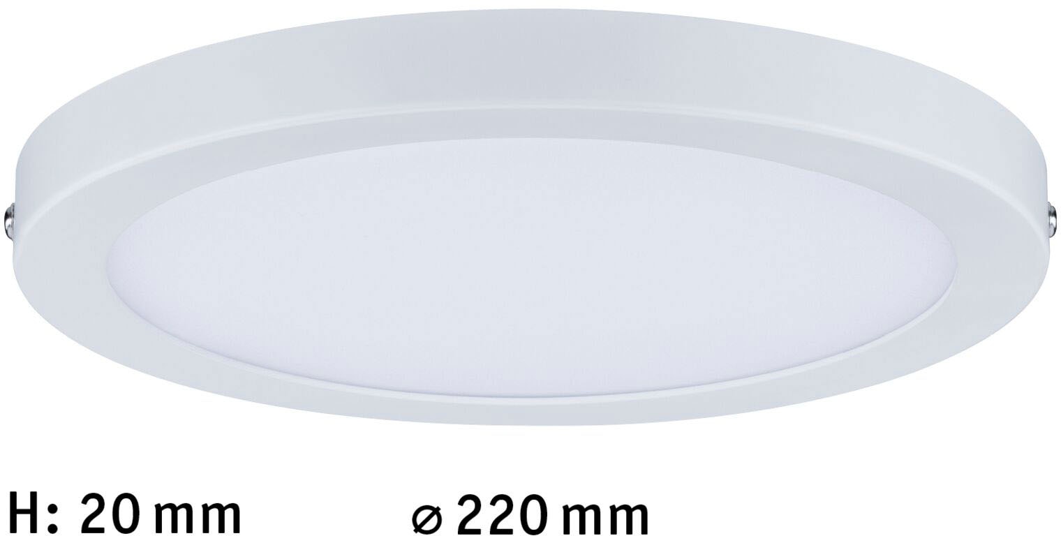 Paulmann LED Panel »Atria rund 220mm 14W 4.000K Weiß matt«, 1 flammig, Atria rund 220mm 14W 4.000K Weiß matt