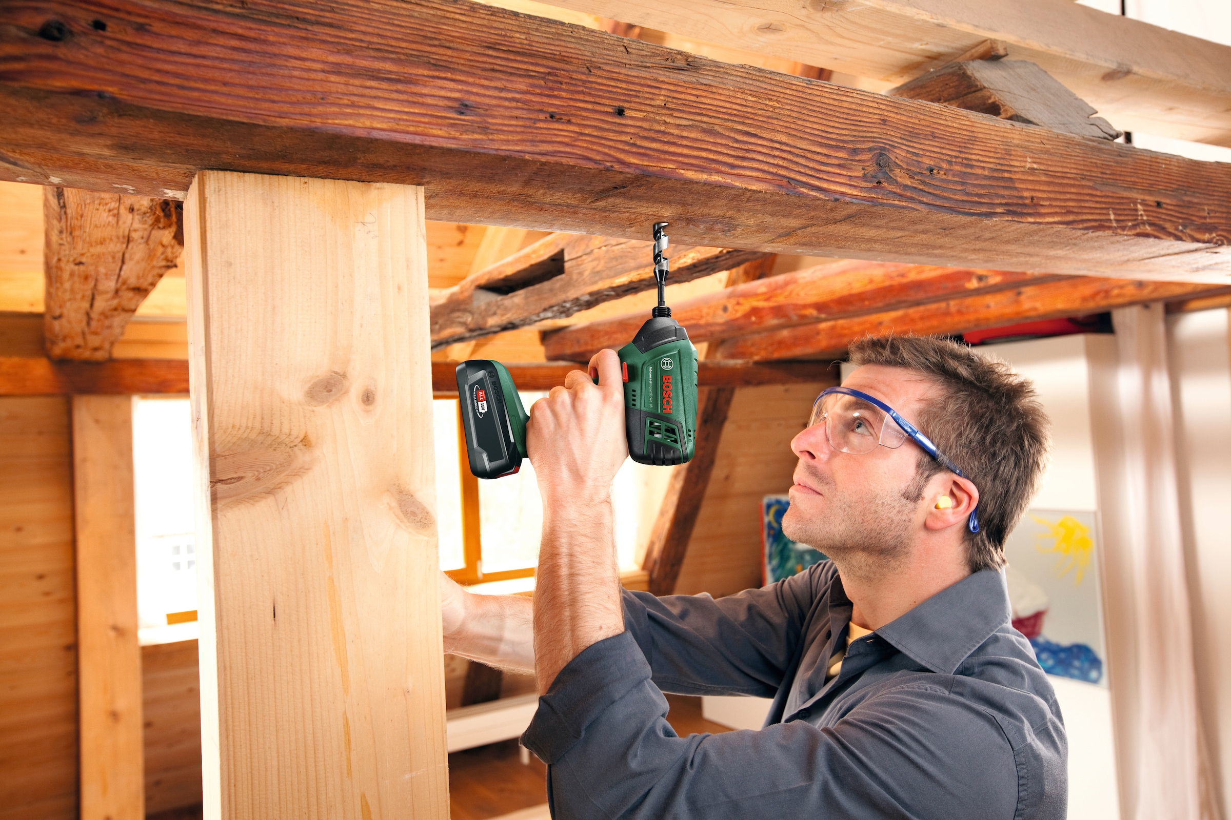 Bosch Home & Garden Akku-Schlagbohrschrauber »AdvancedImpactDrive 18«, (Set), inkl. Akku und Ladegerät