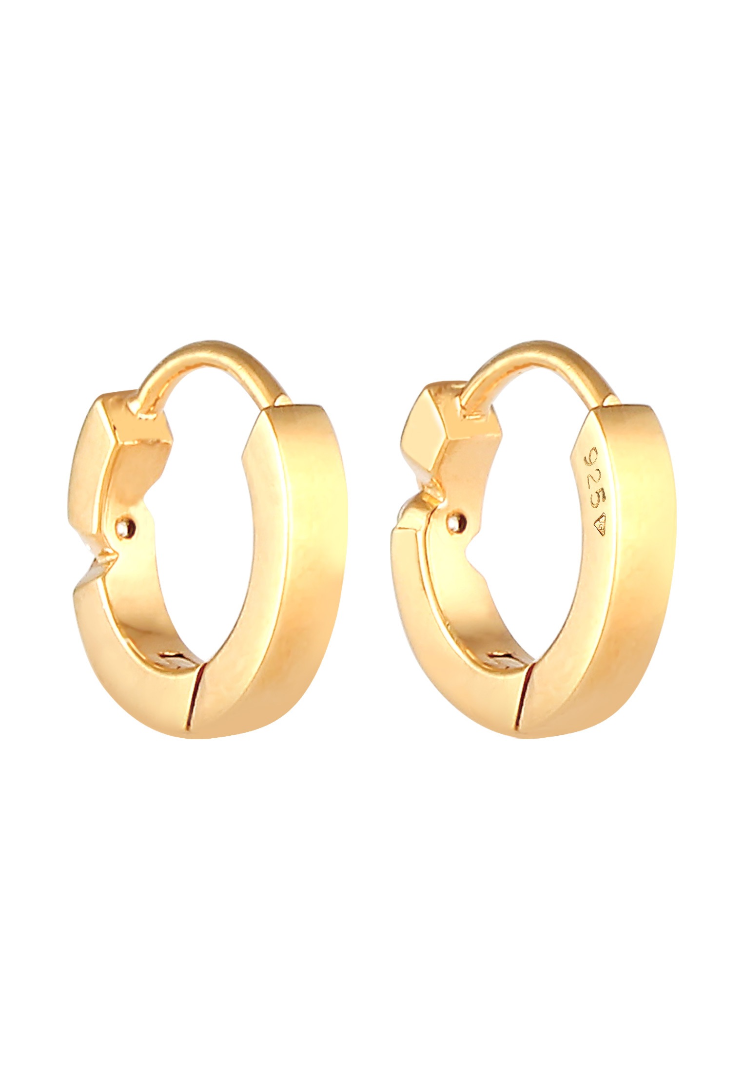 Elli DIAMONDS Paar Creolen »Ohrringe Creolen Diamant (0.03 ct.) 925 Silber«
