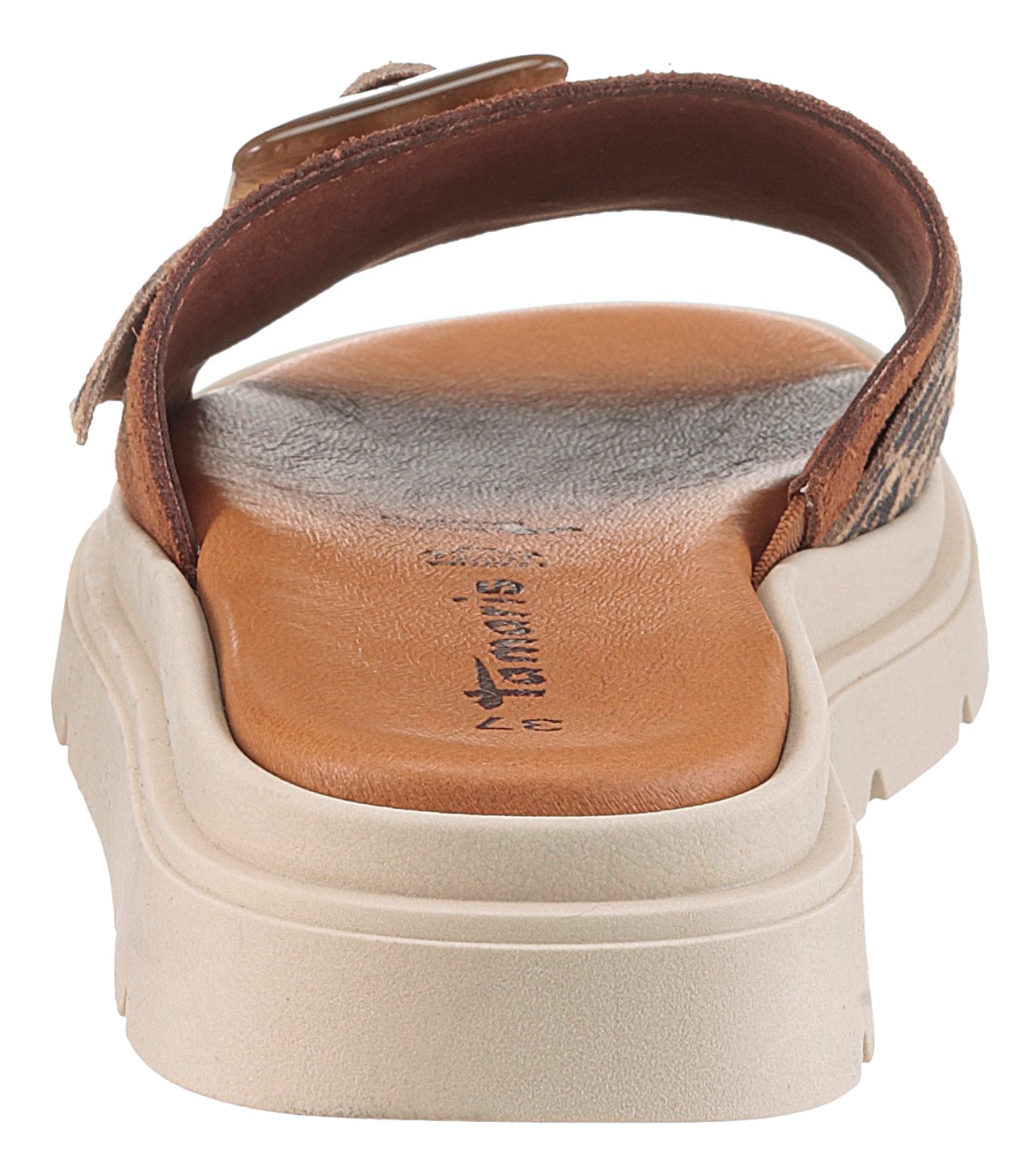 Tamaris Pantolette  Plateau, Sommerschuh mit modischer Zierschnalle