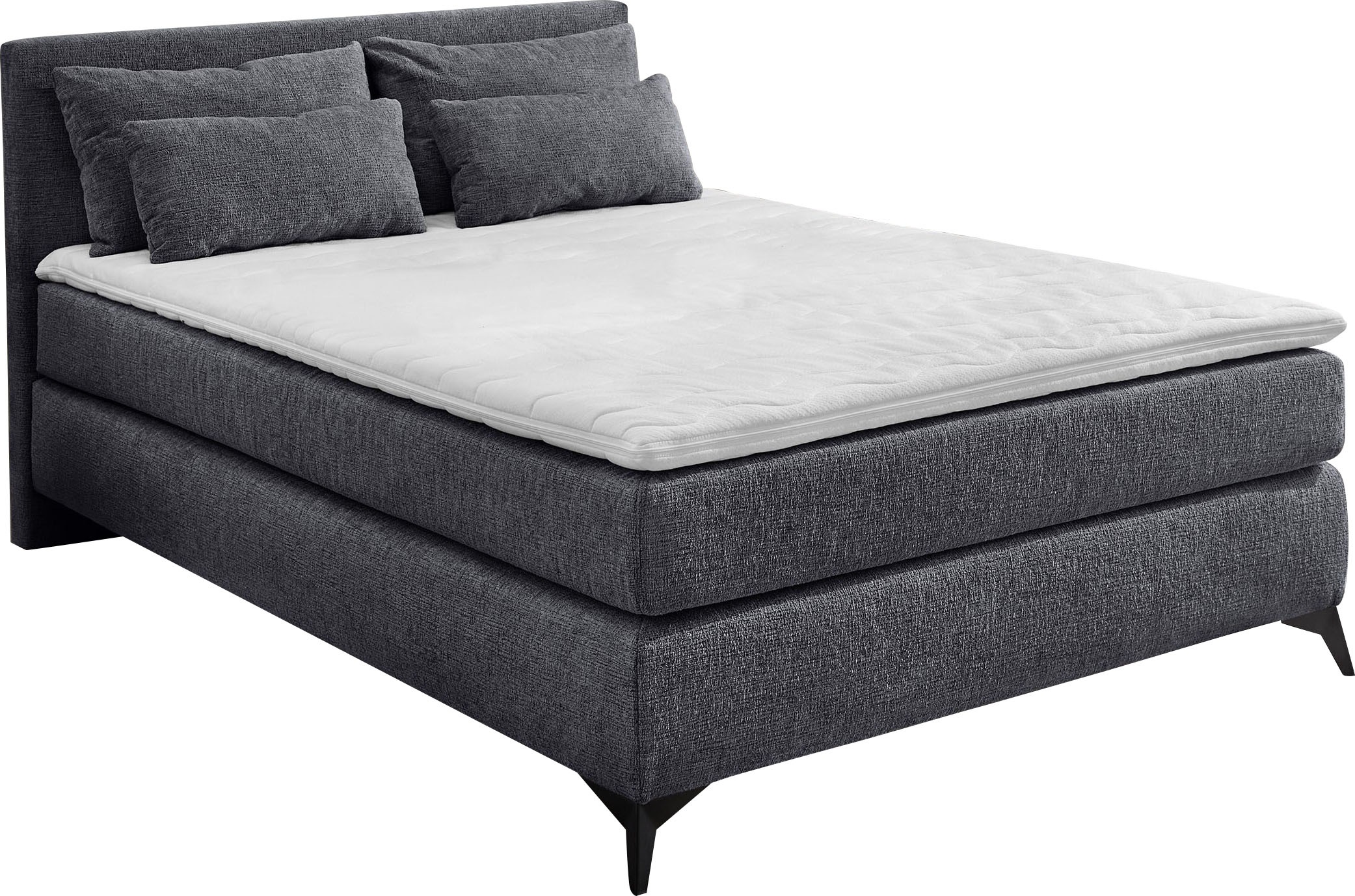 Jockenhöfer Gruppe Boxspringbett »Paulina, inkl. Topper und Kissen, Härtegrade wählbar« 140x200 cm oder 180x200cm
