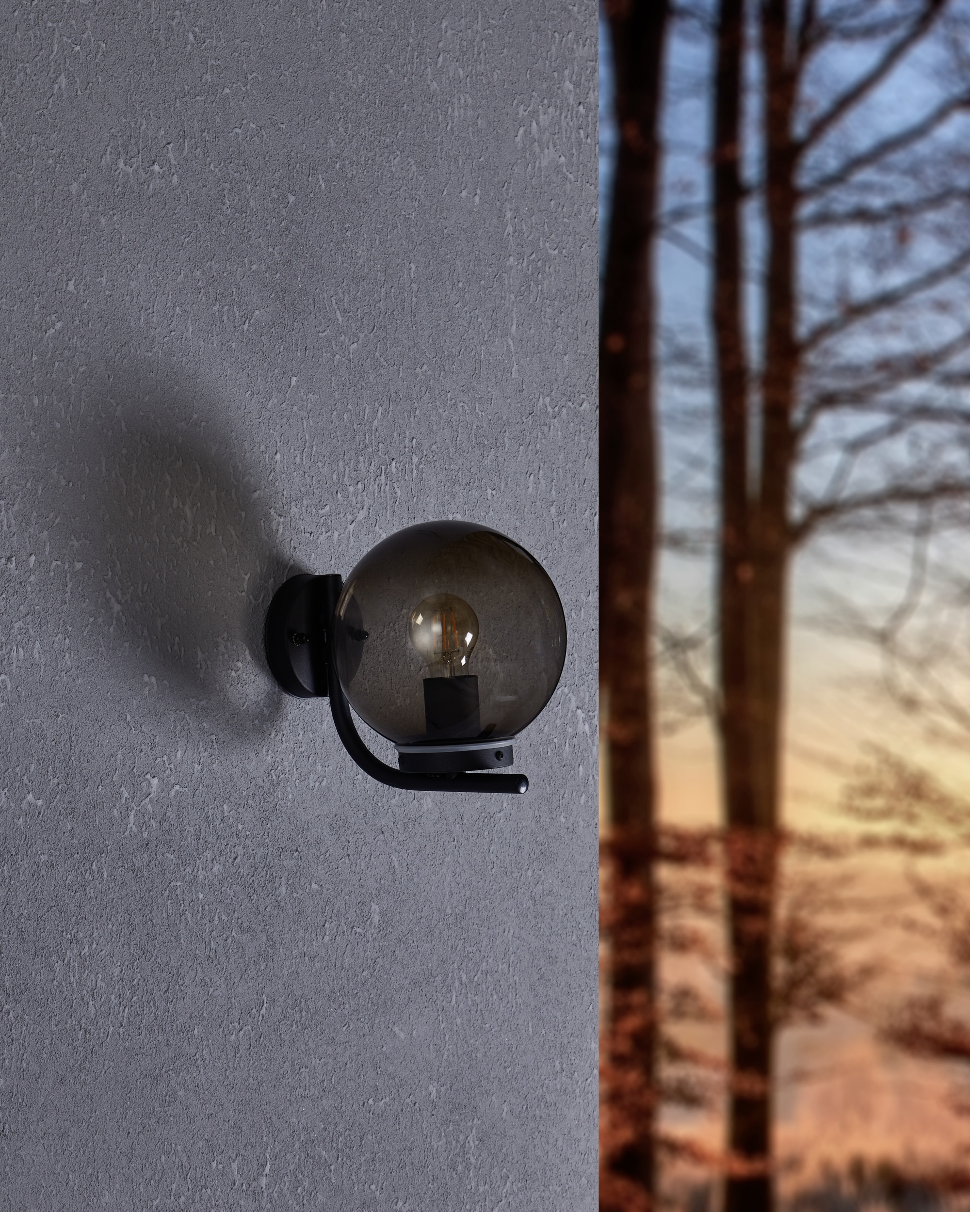 EGLO Wandleuchte »TAVERNA Wandlampe - Stahl verzinkt - E27 - 1X28W - IP44« E27 1 Stk. Außenbeleuchtung, Außenwandleuchte, Terrasse, L20 x H23 x AL25,5 cm