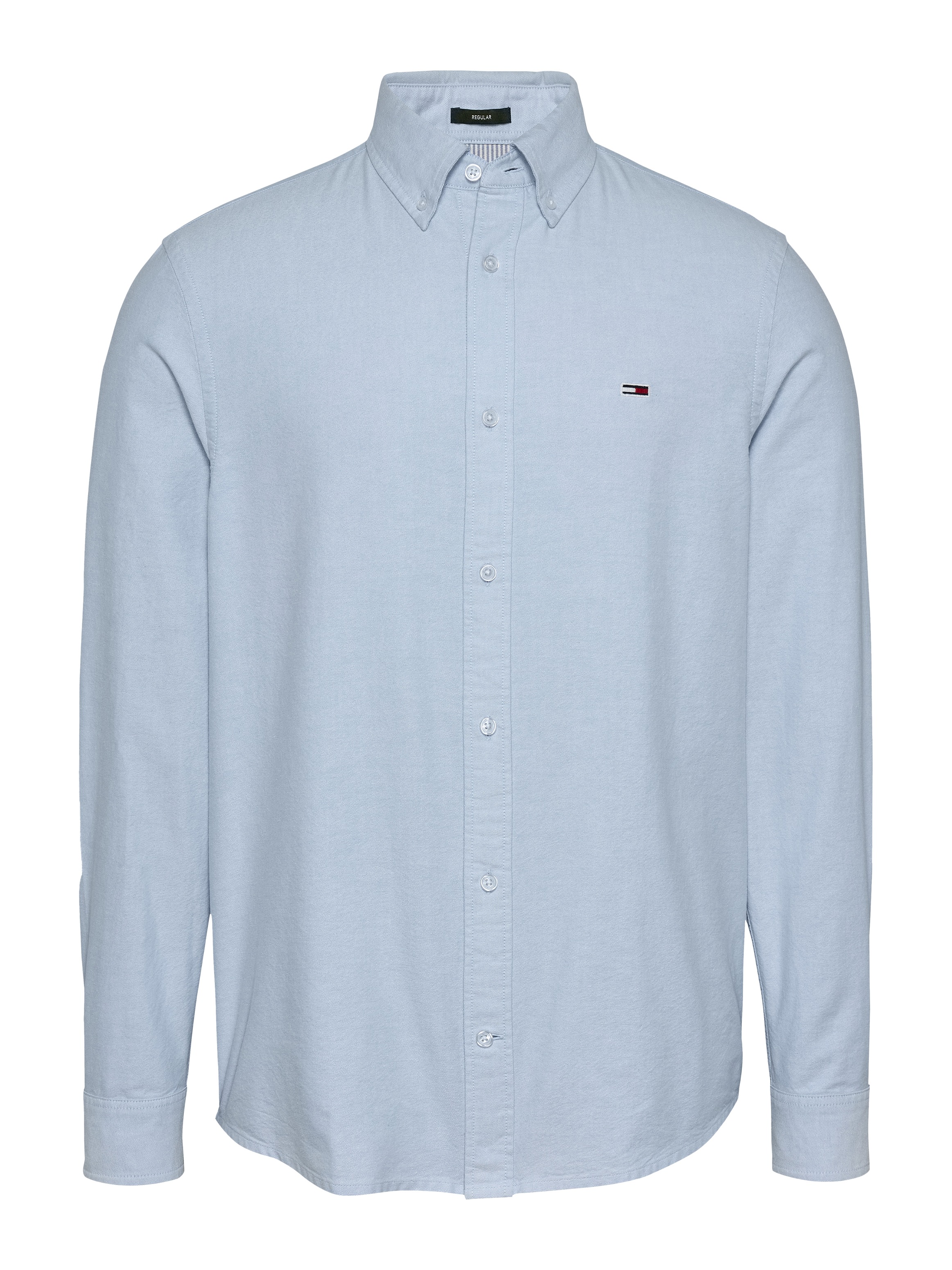 Tommy Jeans Plus Langarmhemd »TJM REG OXFORD SHIRT EXT«, in Großen Größen, Logostickerei, Button-down-Kragen