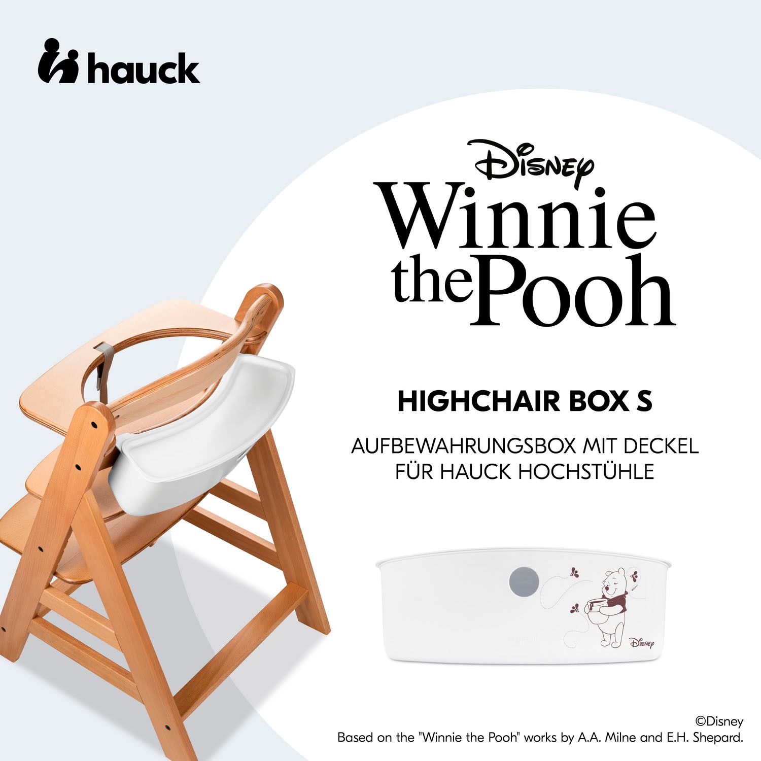 Hauck Aufbewahrungsbox »Highchair Box S, Disney Pooh White«, für Hochstühle