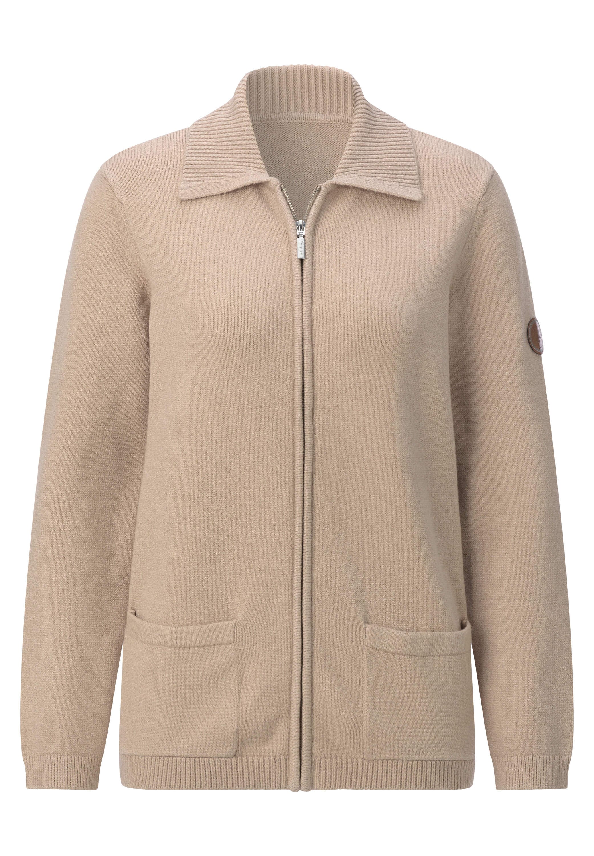 Witt Strickjacke »Strickjacke Strickjacke mit Polokragen«