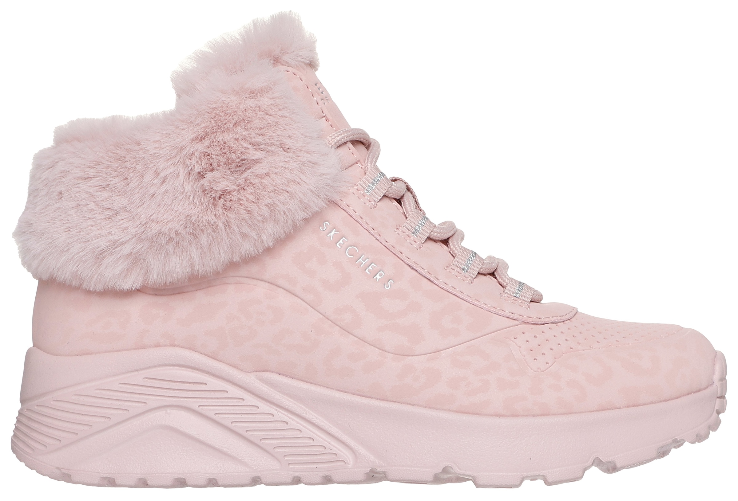 Skechers Winterboots »UNO LITE«  Schnürboots mit Reißverschluss, Größenschablone zum Download