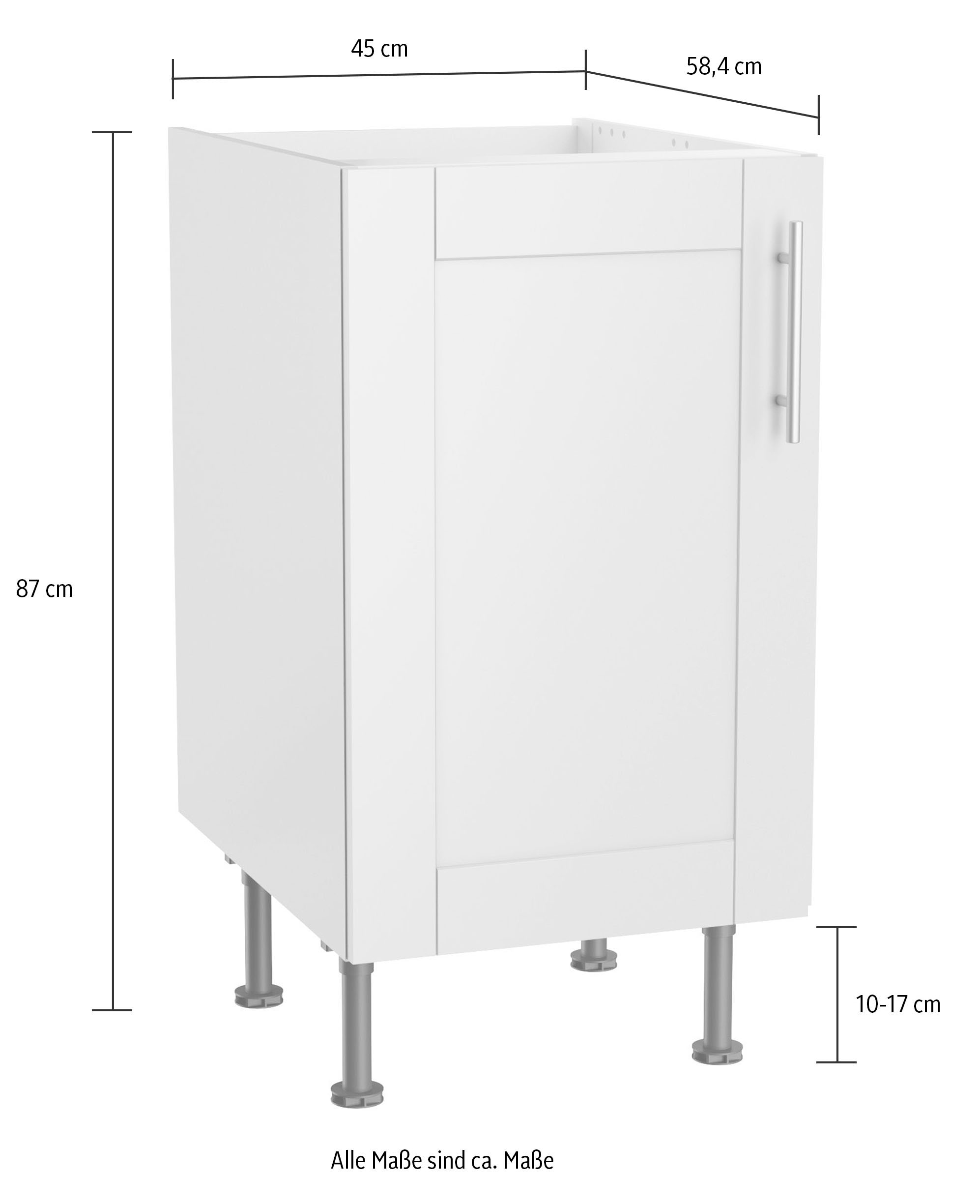 OPTIFIT Spülenschrank »Ahus«, Breite 45 cm