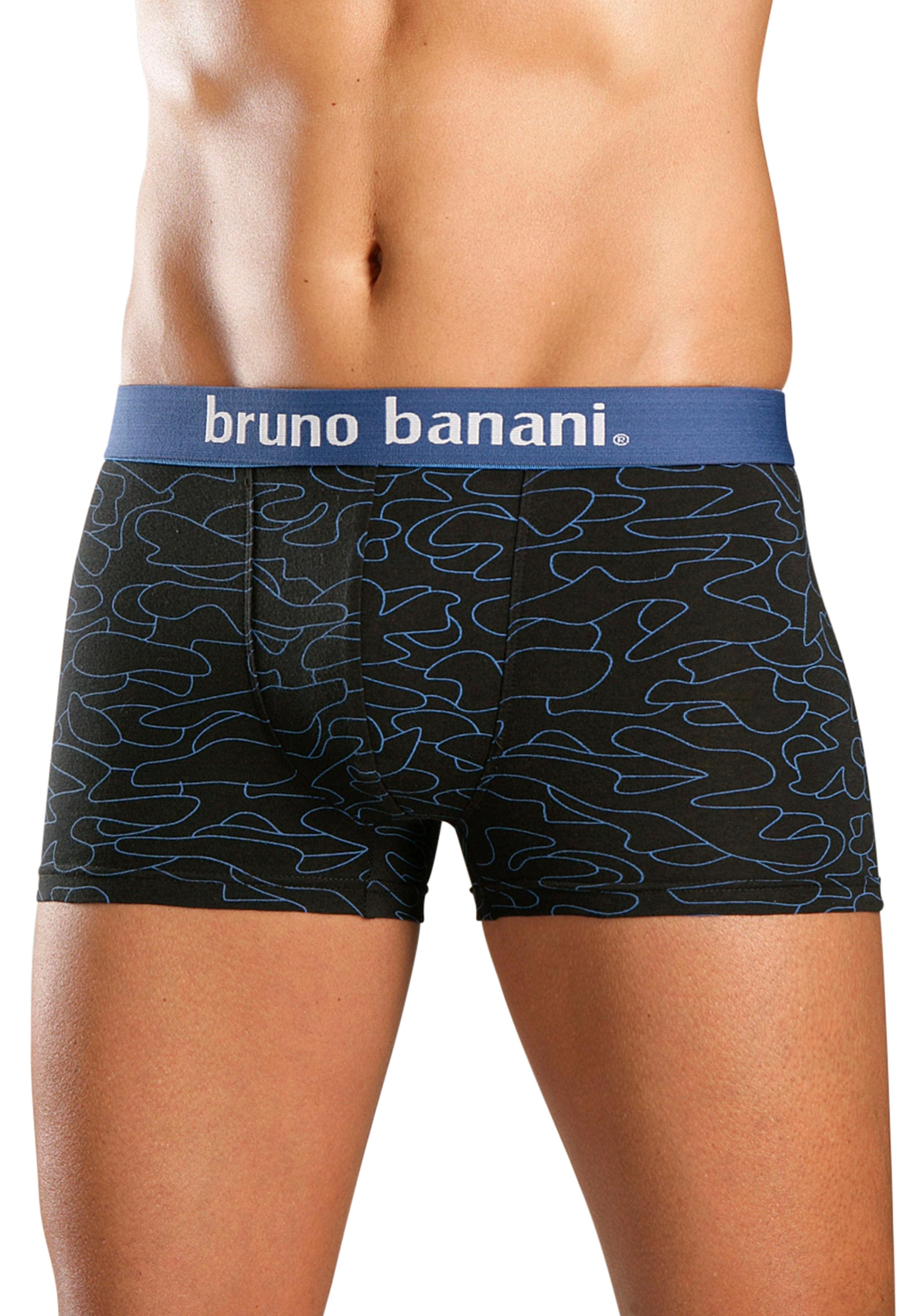 Bruno Banani Boxer, (Packung, 4 St.), mit Kontrast-Webbund