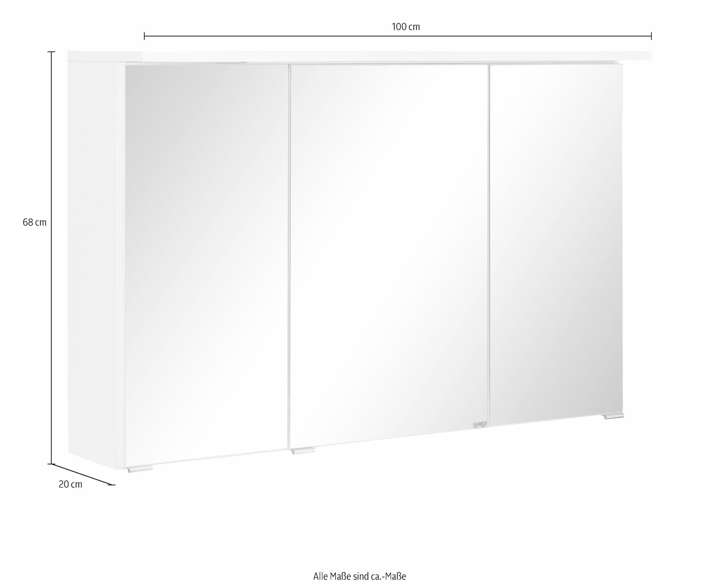 Spiegelschrank »Ravenna«, | online Jahren 3 kaufen mit XXL MÖBEL HELD Breite 100 cm Garantie