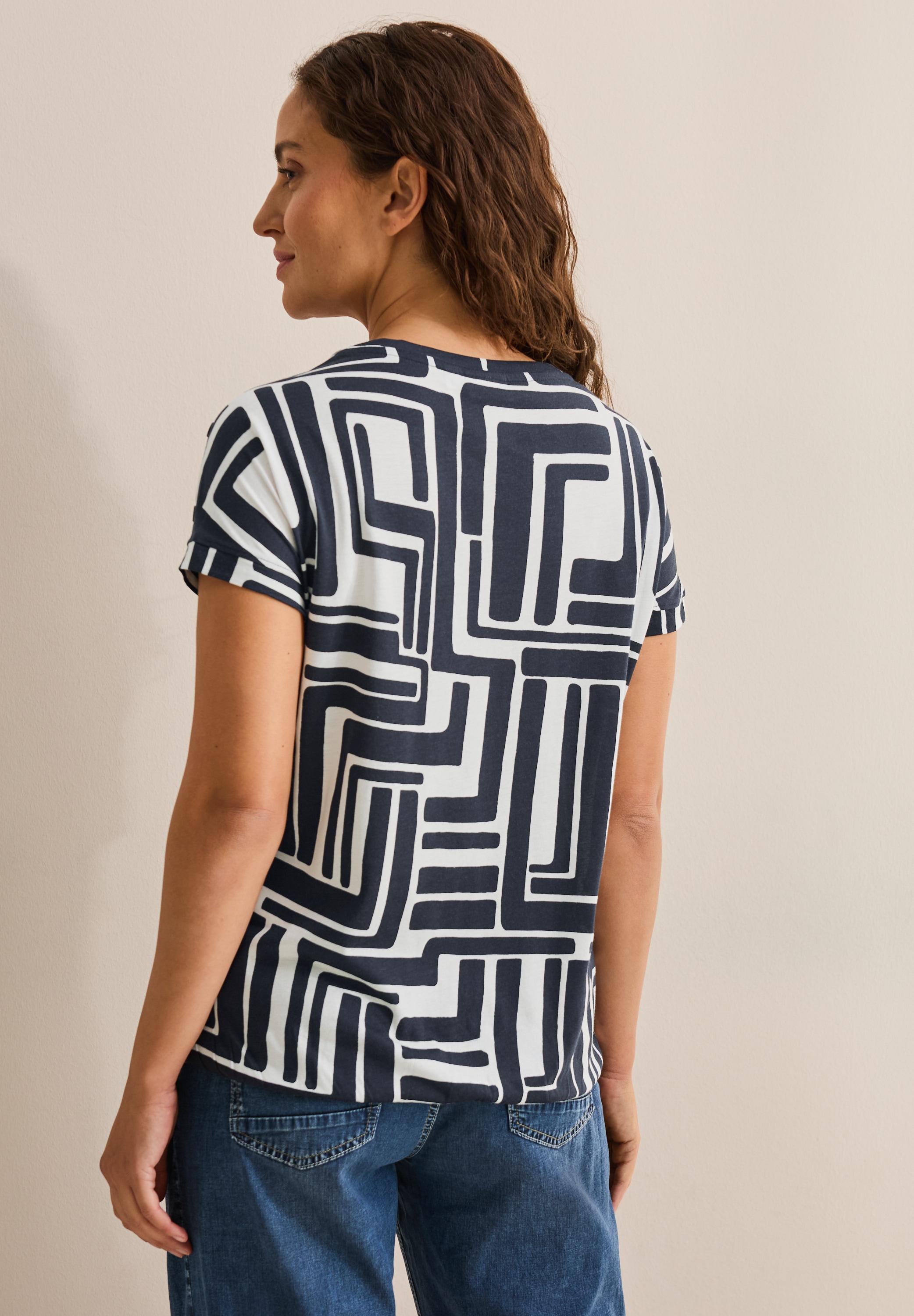Cecil T-Shirt, mit All-Over Print