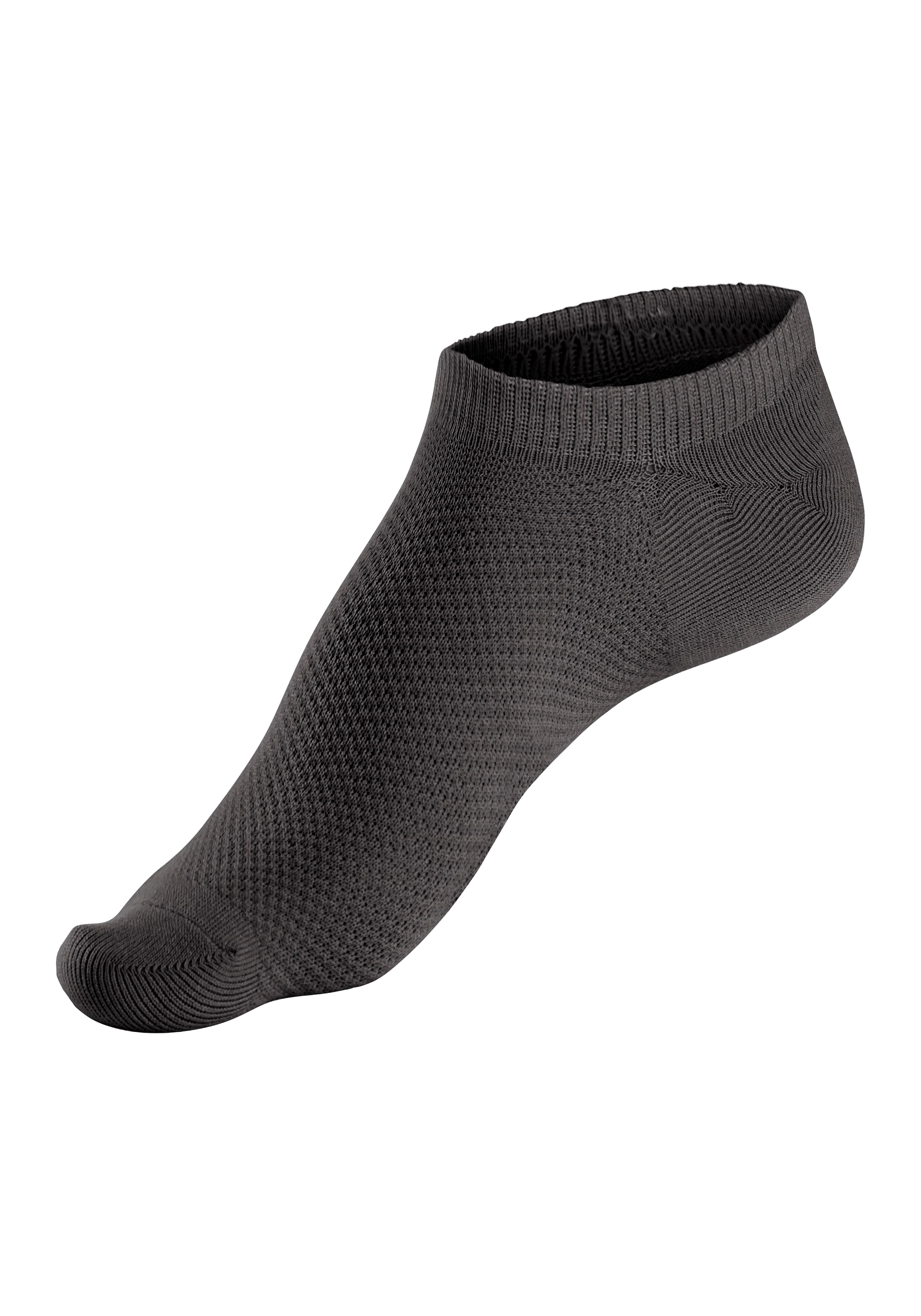 LASCANA ACTIVE Sneakersocken, (Packung, 7 Paar), mit Pikeestruktur und Silicon