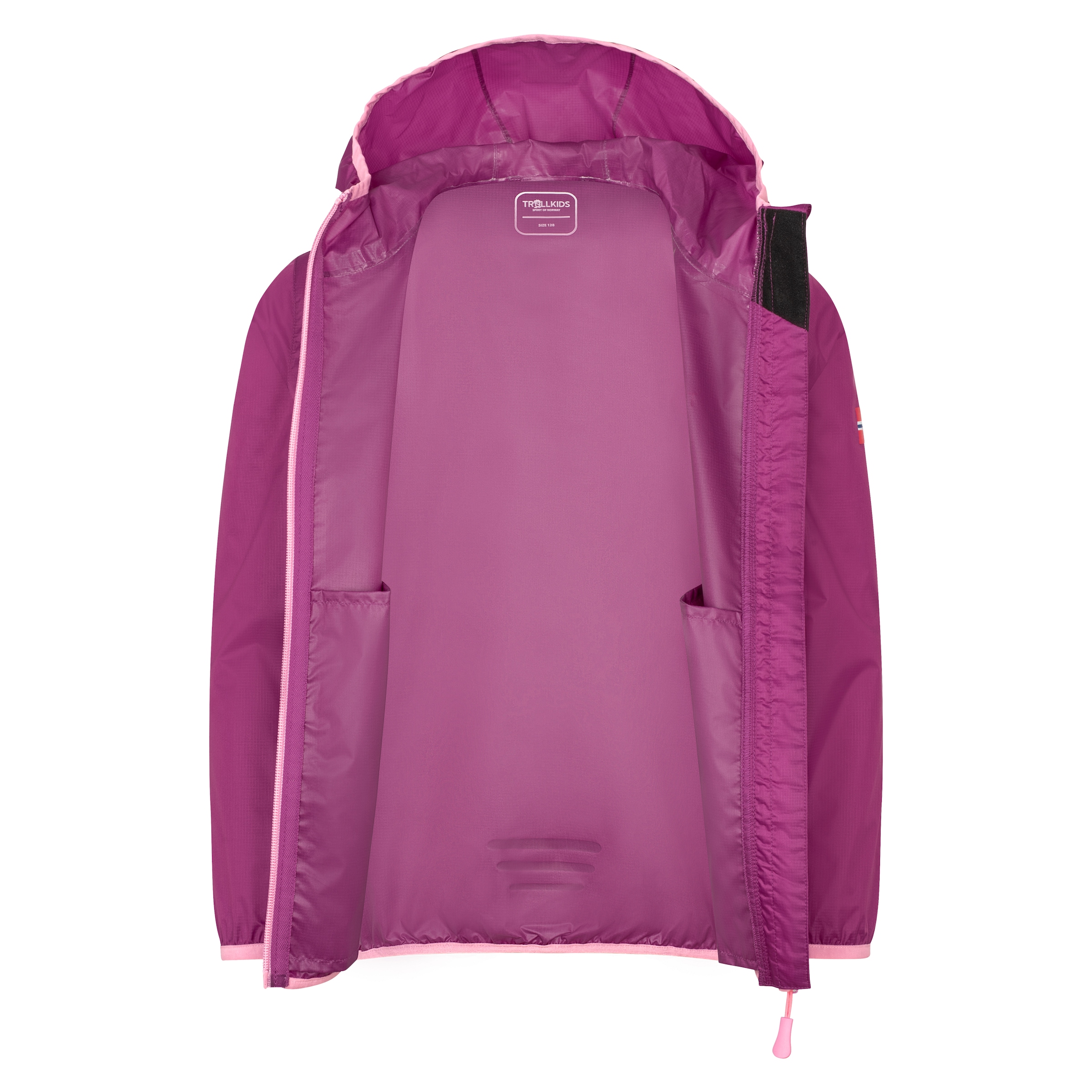 TROLLKIDS Regenjacke »KIDS TROLLTUNGA JACKET« mit Kapuze für Kinder und Jugendliche, wasserdicht, leichtes Material