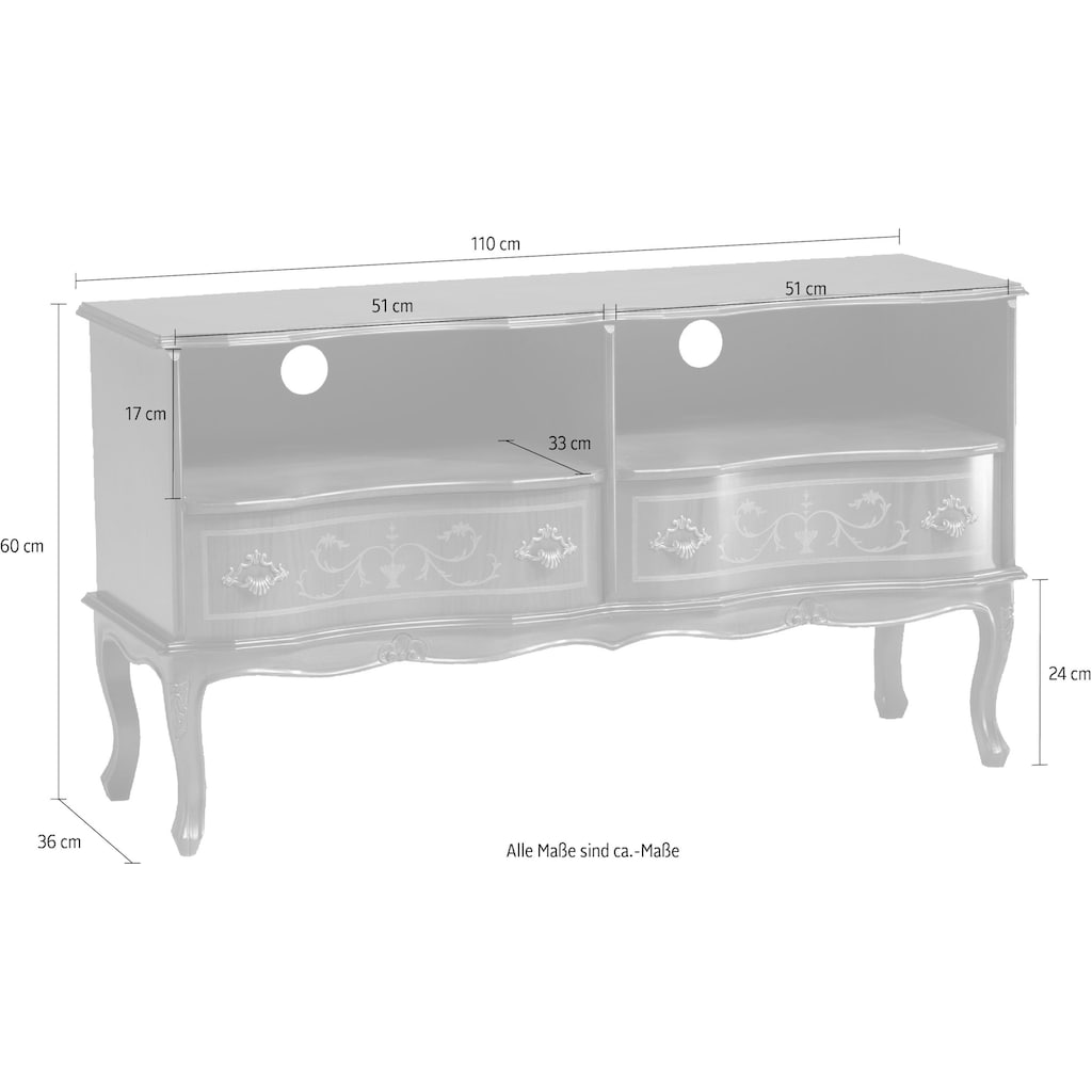 Home affaire TV-Board »VIVALDI 539«, Breite 110 cm