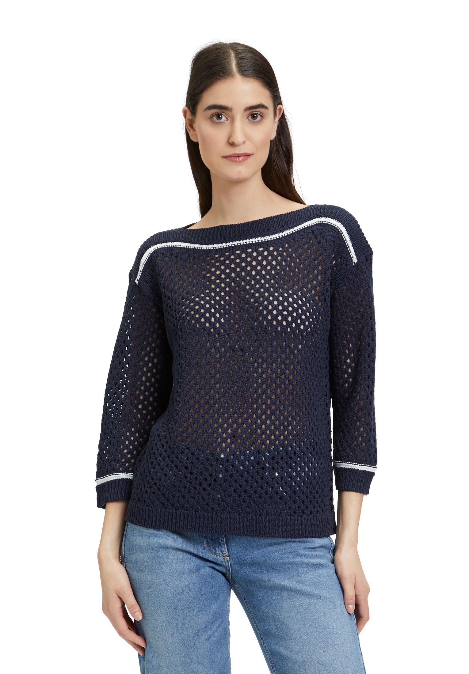 Betty Barclay Rundhalspullover »Lochstrick-Pullover mit Strickdetails«