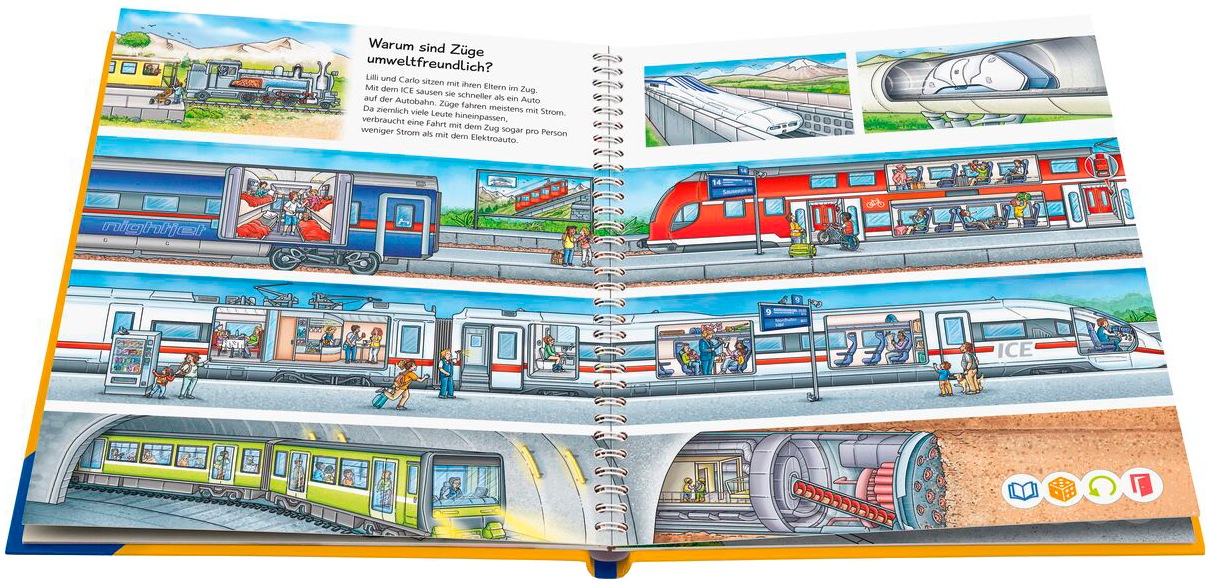 Ravensburger Kinderbuch »tiptoi® Wieso? Weshalb? Warum? - Faszinierende Fahrzeuge« Made in Europe