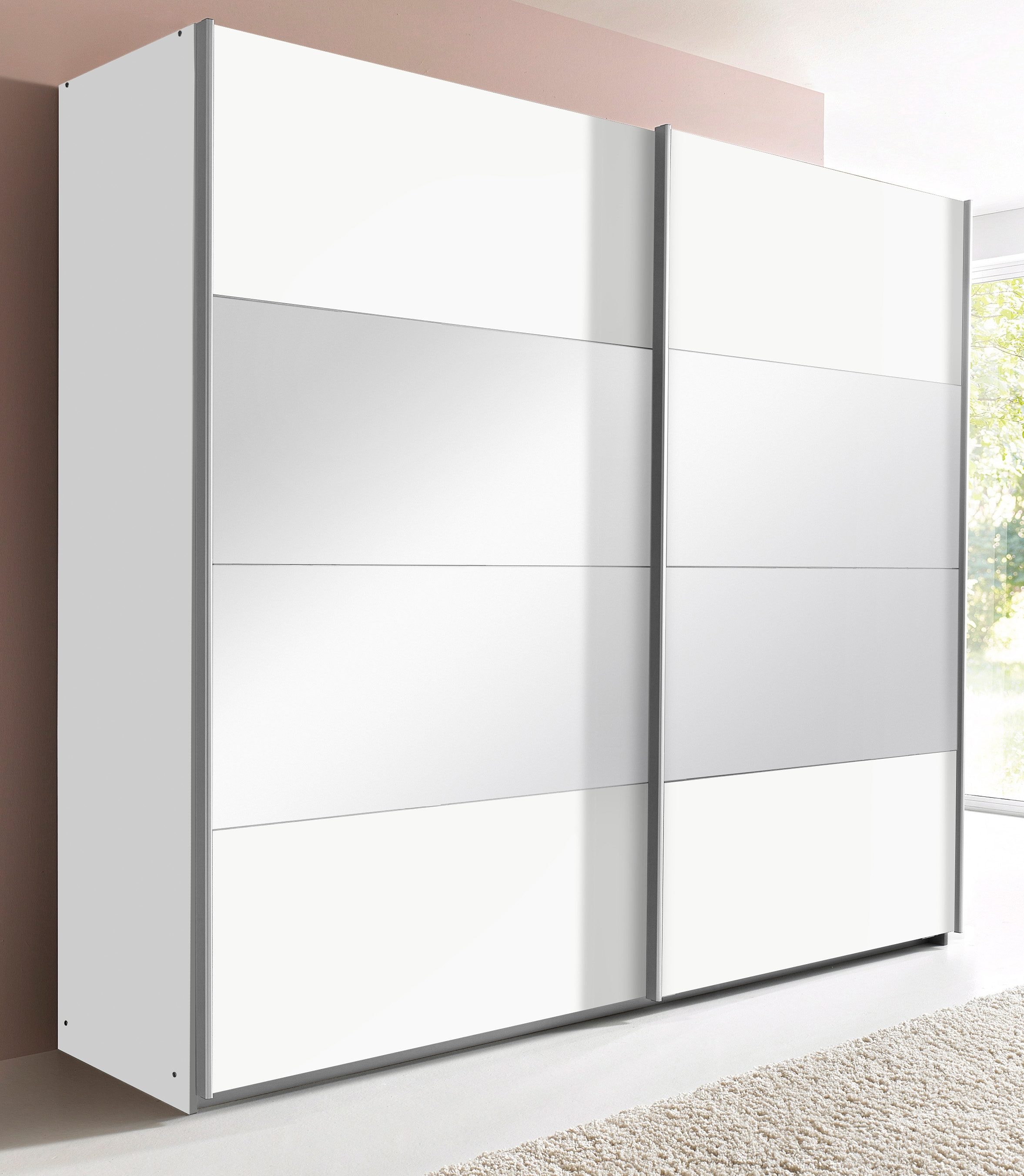 rauch Schwebetürenschrank »Quadra« mit Spiegelelementen