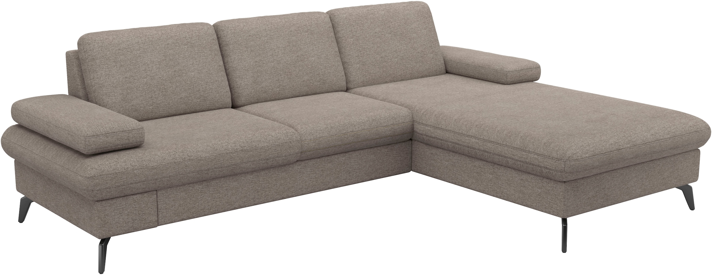 sit&more Ecksofa »Morris Jubi L-Form«, inkl. Armteilfunktion und 1 Zierkissen, wahlweise mit Bettfunktion