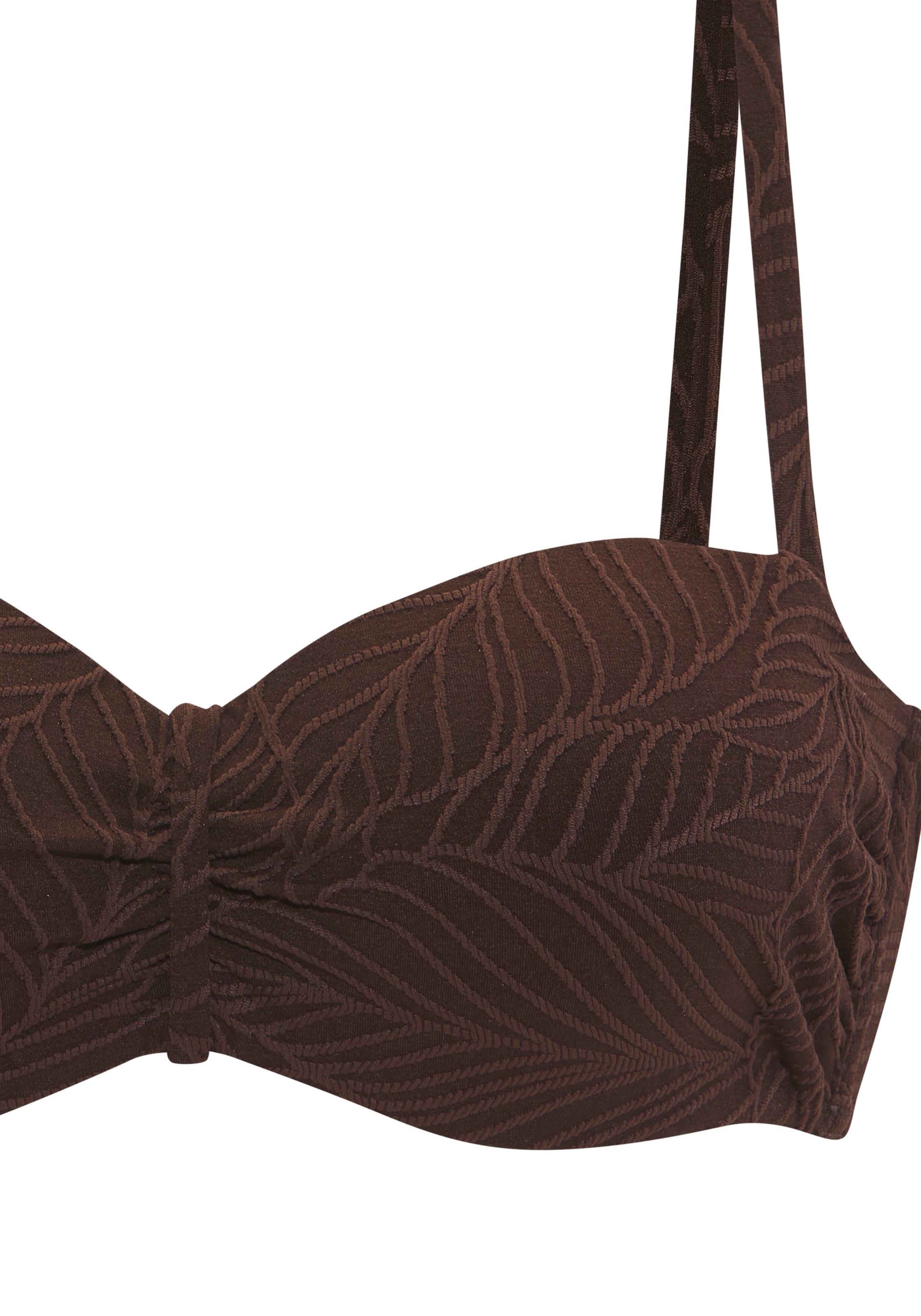 LASCANA Bügel-Bandeau-Bikini-Top »Fay« aus eleganter Strukturware