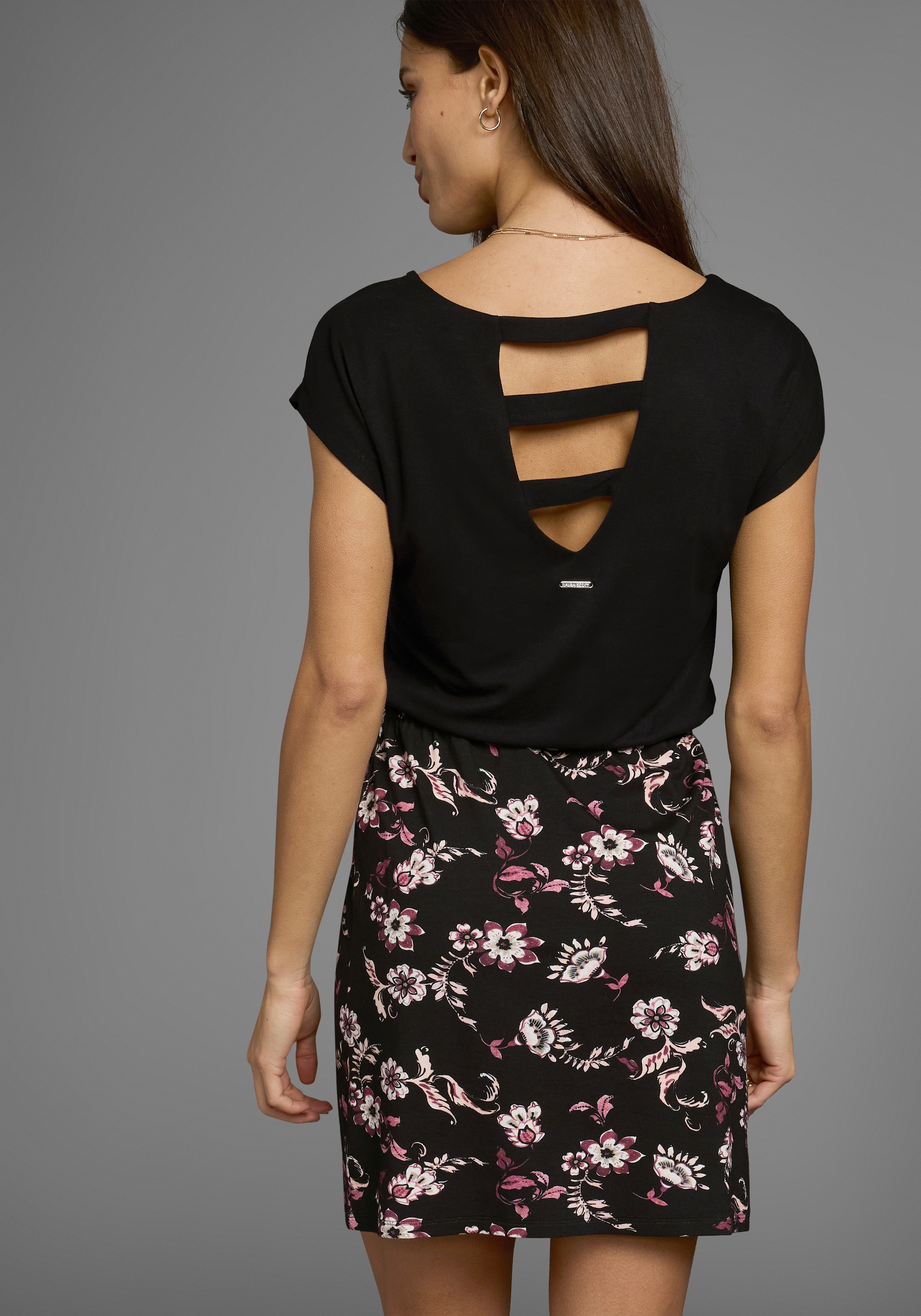 Laura Scott Sommerkleid, im 2in1-Look mit elastischen Bund aus Jersey - NEUE KOLLEKTION