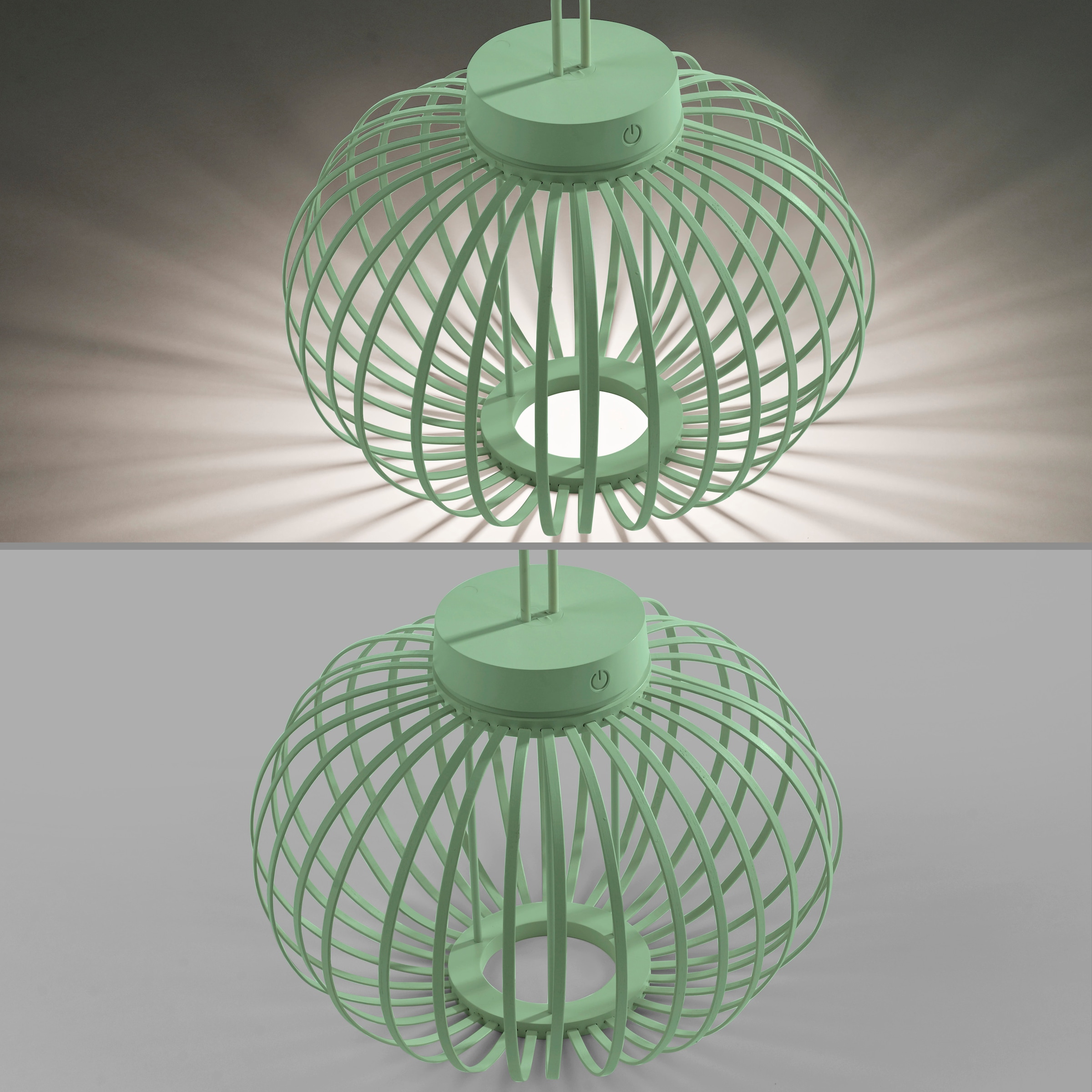 JUST LIGHT Pendelleuchte »AKUBA«, 1 flammig, Leuchtmittel LED-Modul | LED fest integriert, Akkuleuchte