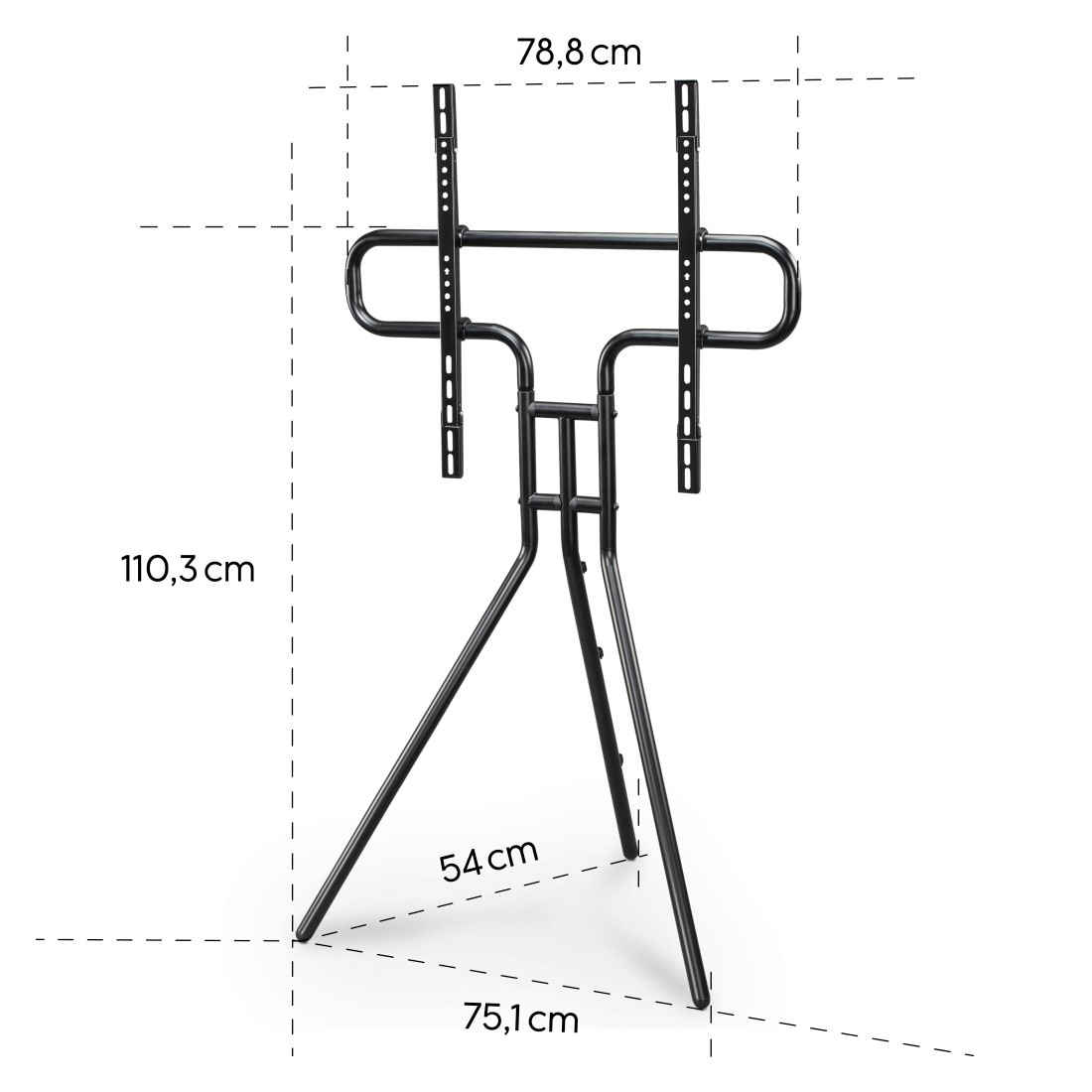 Hama TV-Ständer »TV Ständer, Staffelei freistehend, 191 cm, 75 Zoll«, bis 191 cm Zoll, TV Stand, höhenverstellbar, bis 40 Kg