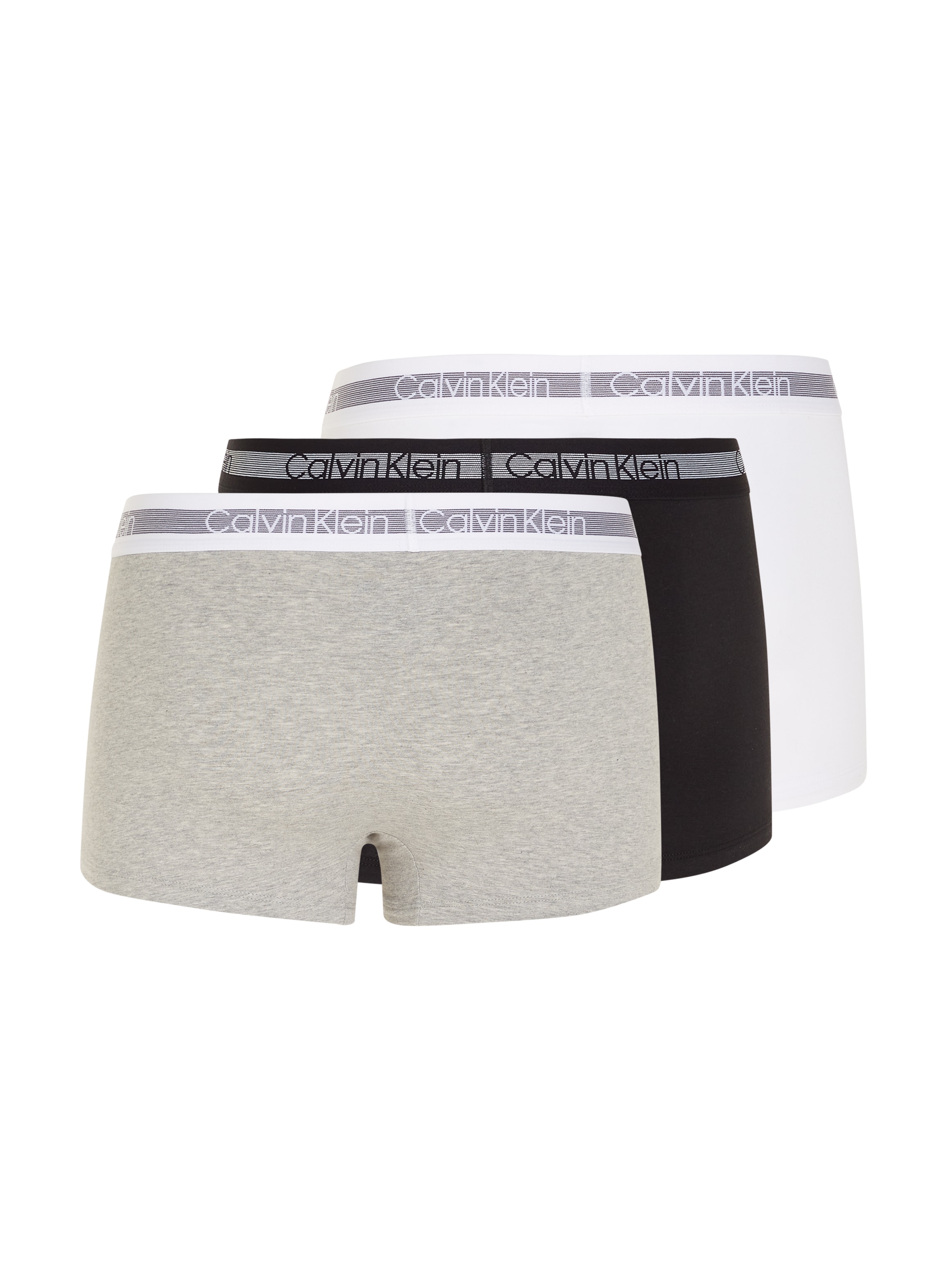 Calvin Klein Underwear Trunk »Cooling«, (3 St.), fein gestreifter Taillenbund