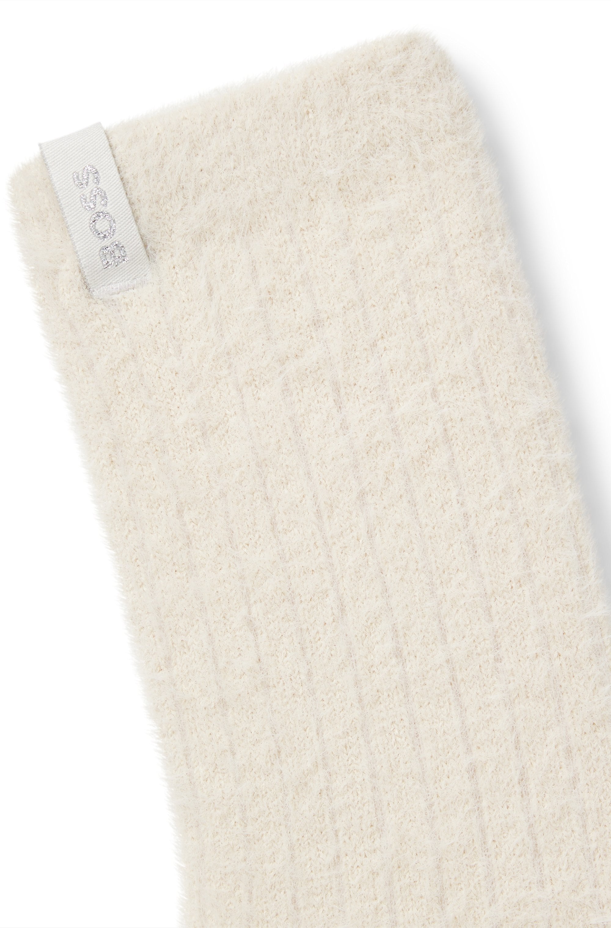 BOSS Haussocken 1 Paar tlg. aus flauschigem Garn mit Ripp-Struktur