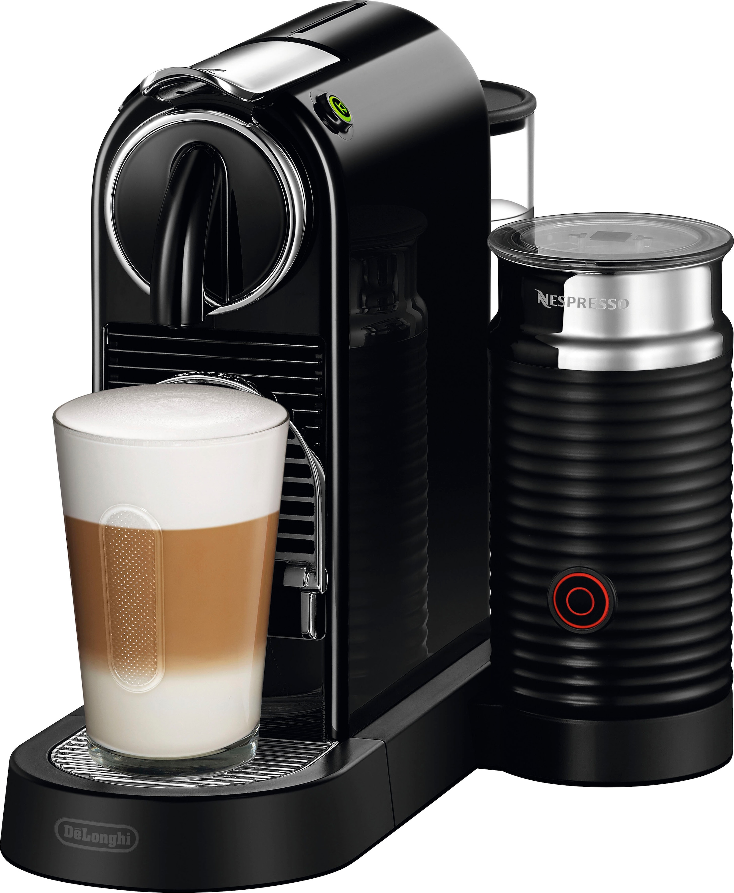 Nespresso Kapselmaschine »CITIZ EN 267.BAE von DeLonghi, Schwarz«, inkl.  Aeroccino Milchaufschäumer, Willkommenspaket mit 7 Kapseln mit 3 Jahren XXL  Garantie