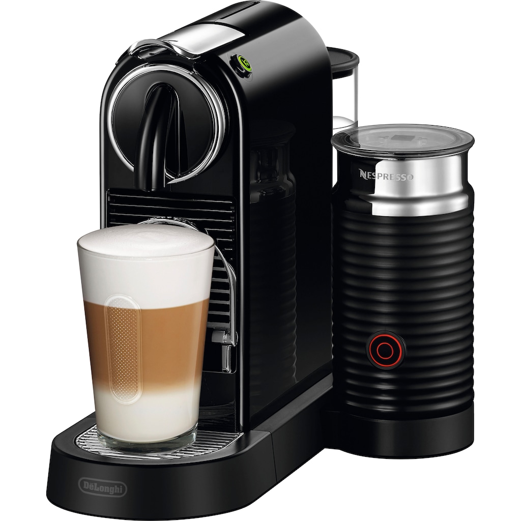 Nespresso Kapselmaschine »CITIZ EN 267.BAE von DeLonghi, Schwarz«, inkl. Aeroccino Milchaufschäumer, Willkommenspaket mit 7 Kapseln