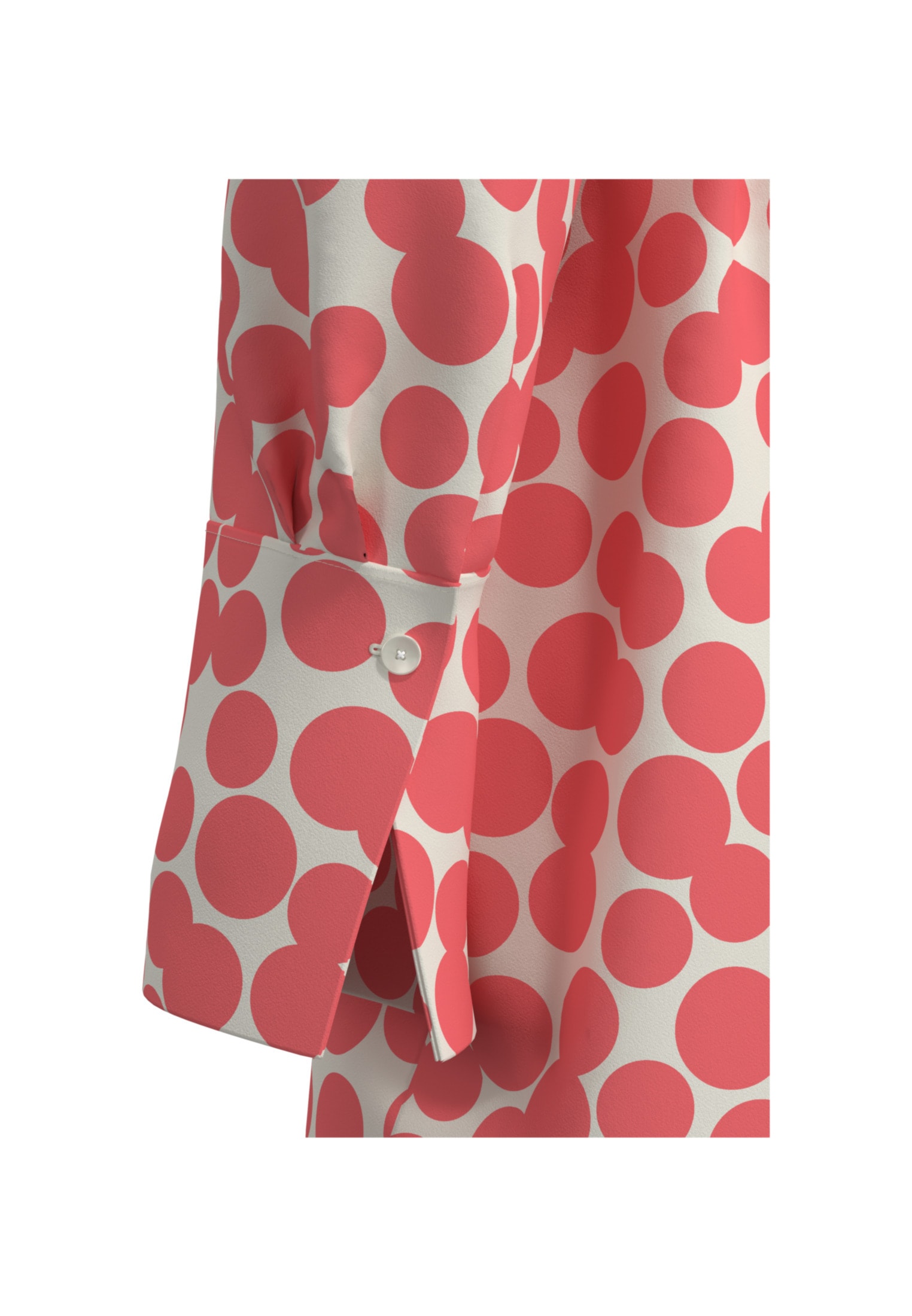 seidensticker Sommerkleid »Schwarze Rose«, Langarm Kragen Punkte