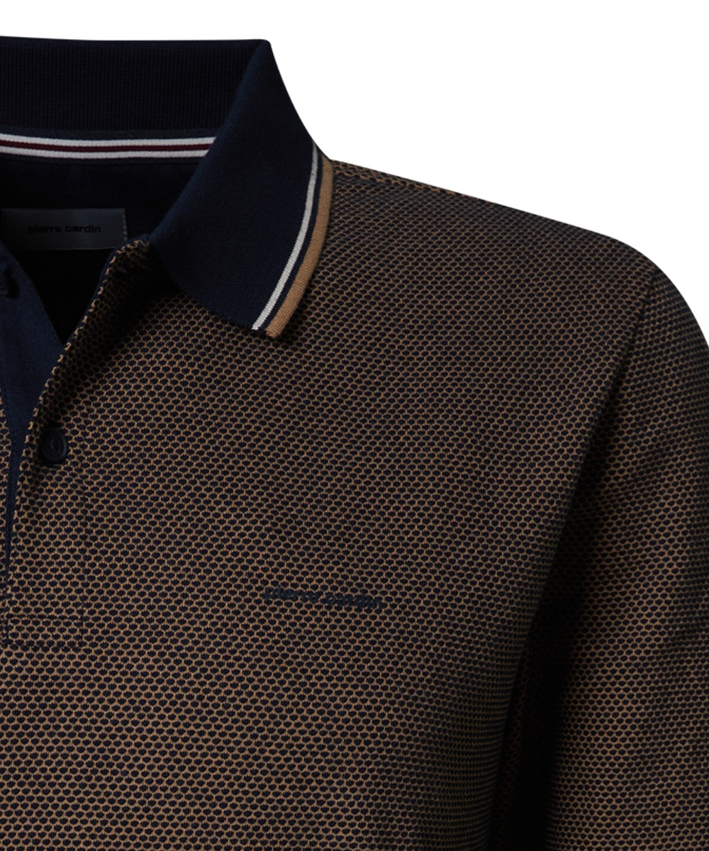 Pierre Cardin Langarm-Poloshirt »1/1 PoloKN« in Struktur-Optik