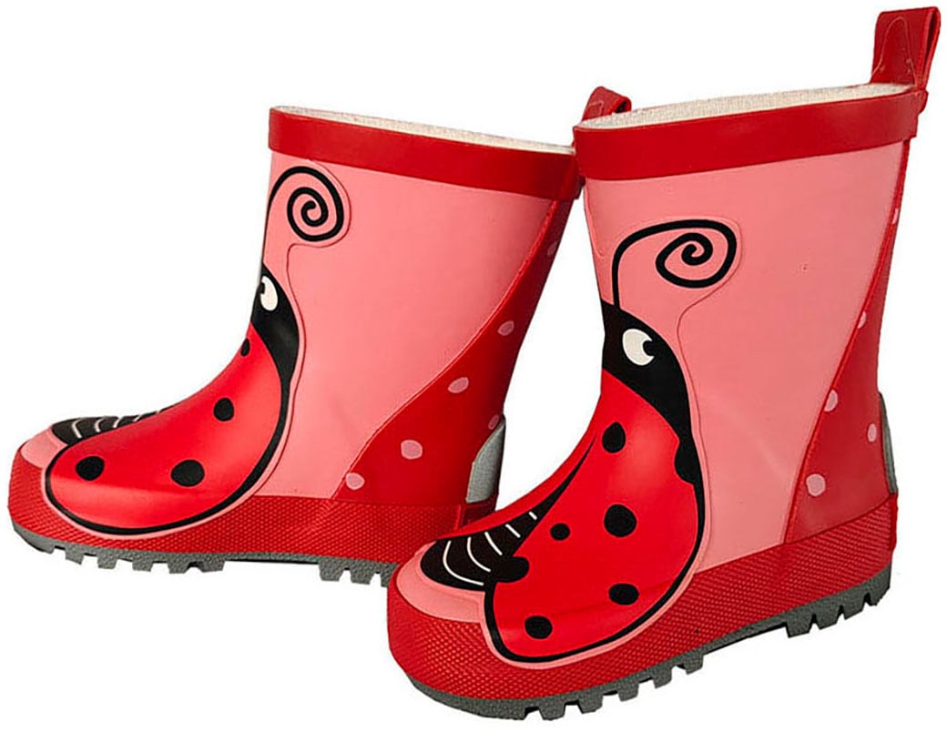 MAXIMO Gummistiefel  mit niedlichem Marienkäfer-Patch