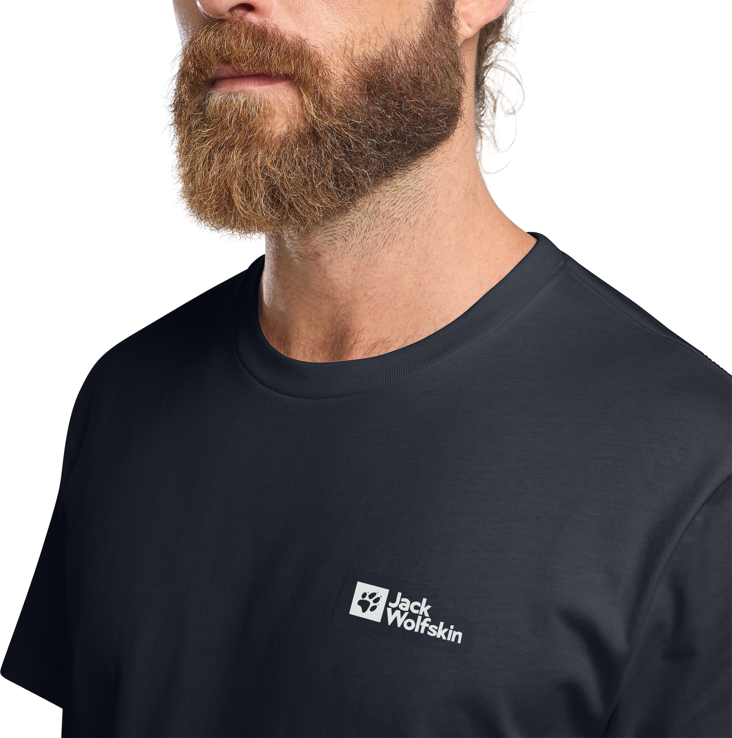 Jack Wolfskin T-Shirt »ESSENTIAL T M«, weiches, klassisches T-Shirt aus atmungsaktiver Bio-Baumwolle