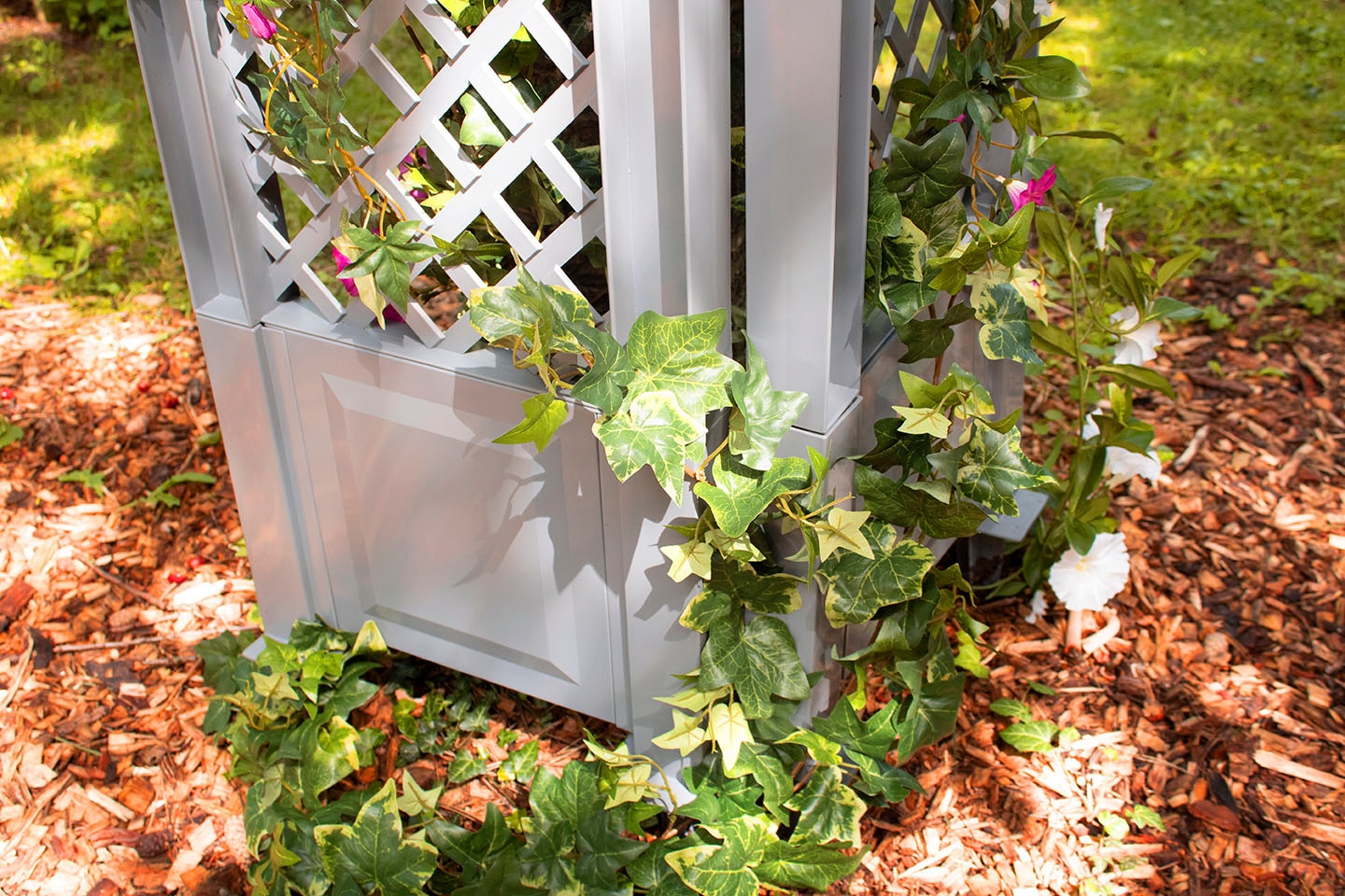 KHW Rankgitter mit Erdspieß, 2 Stk., BxTxH:  je 43x6x140 cm