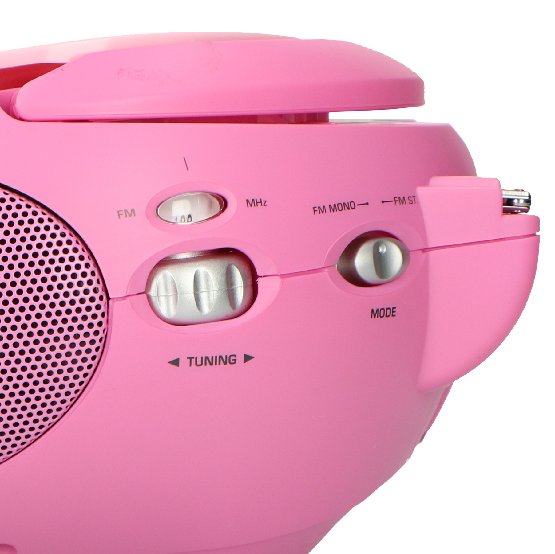 Lenco Boombox »SCD-24«, (FM-Tuner 2 W), batteriebetrieb möglich