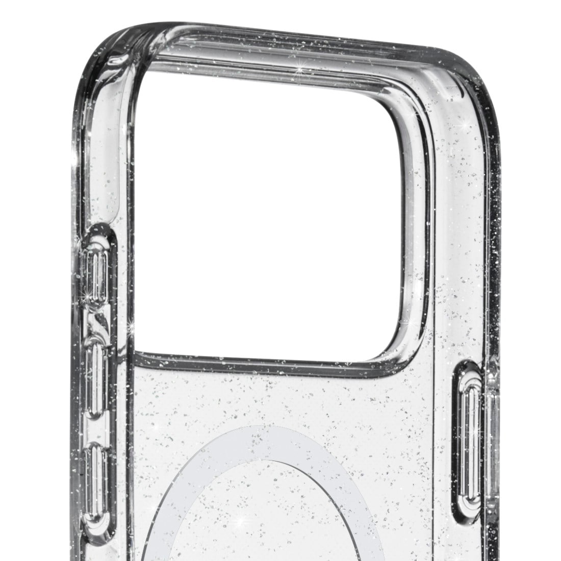 White Diamonds Smartphone-Hülle »Cover "Mag Glitter" für Apple iPhone 17 Pro Max, Transparent« Apple iPhone 17 Pro Max Anti-Vergilbung, Kraztschutz, Stoßfeste Ecken